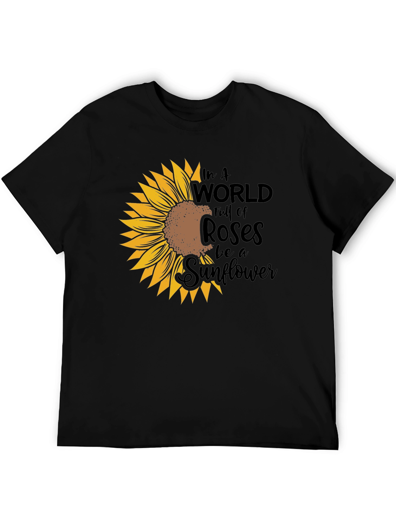 Sunflower Graphic Tee - Be a Sunflower