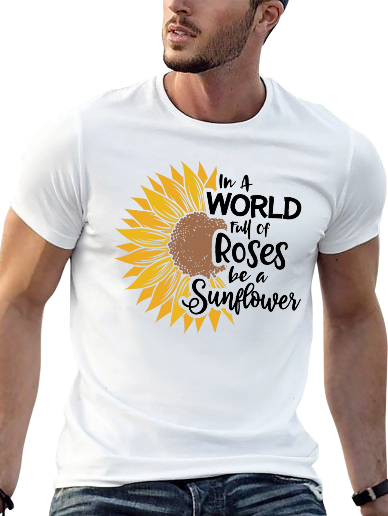 Sunflower Graphic Tee - Be a Sunflower