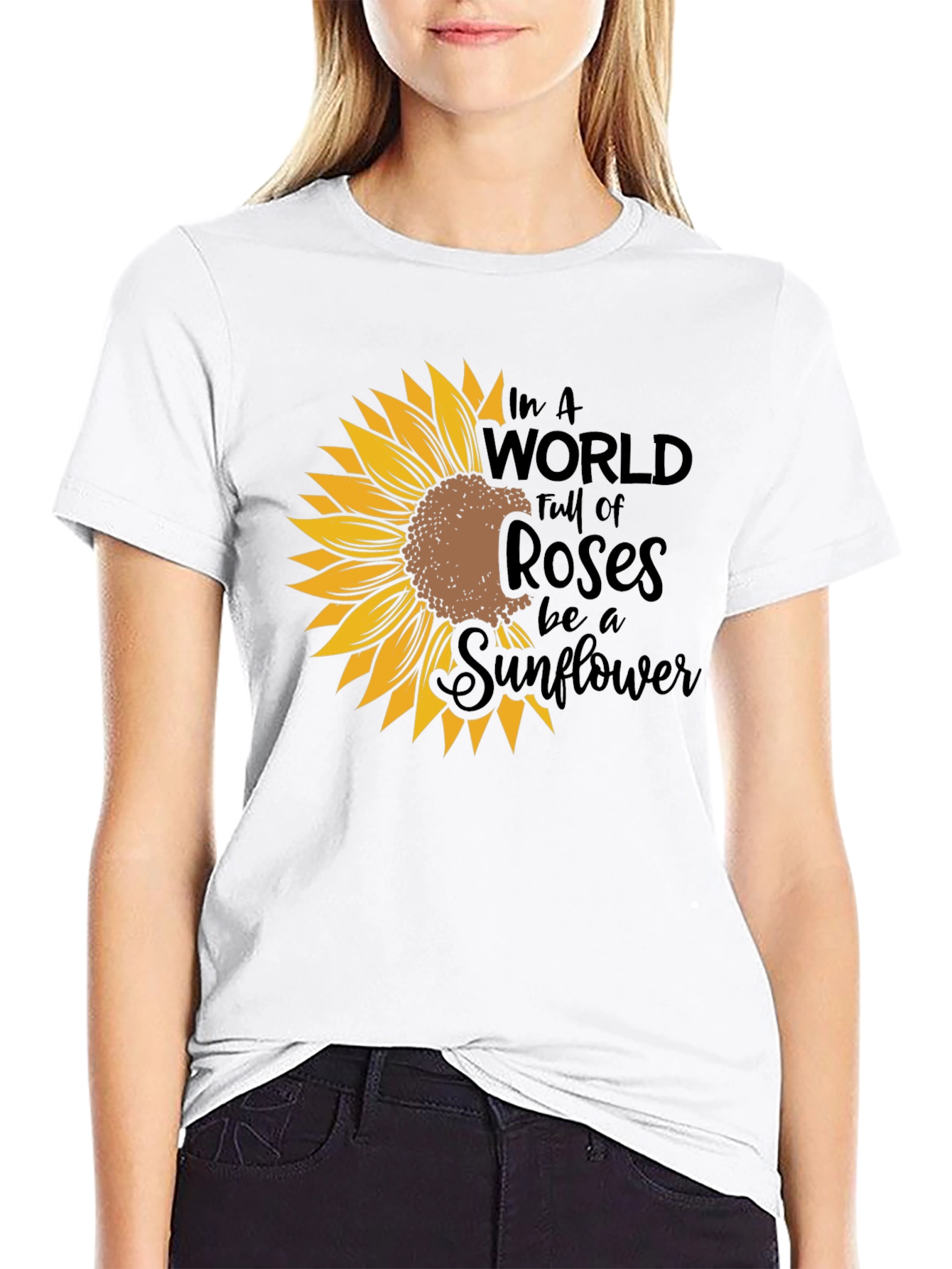 Sunflower Graphic Tee - Be a Sunflower