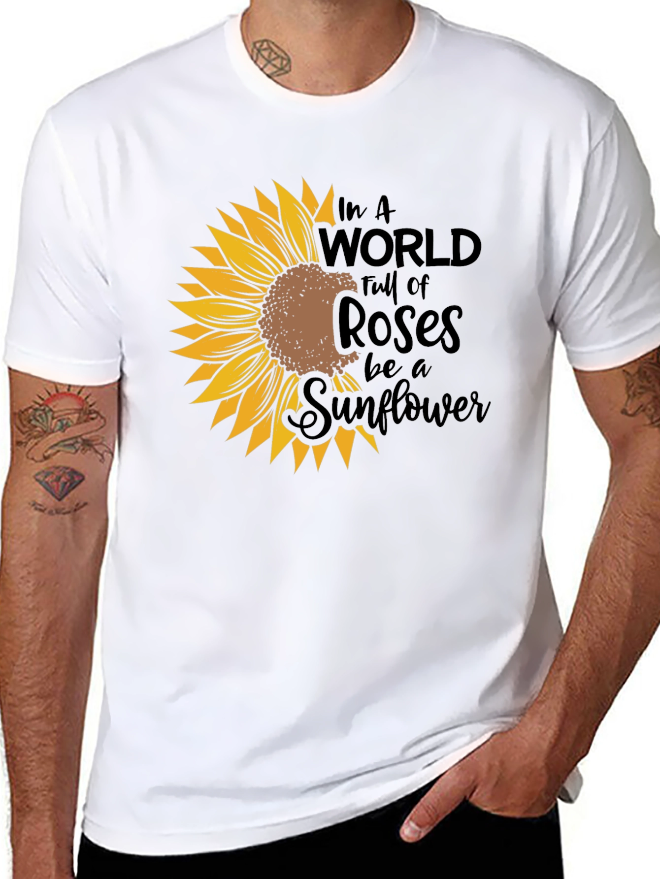 Sunflower Graphic Tee - Be a Sunflower