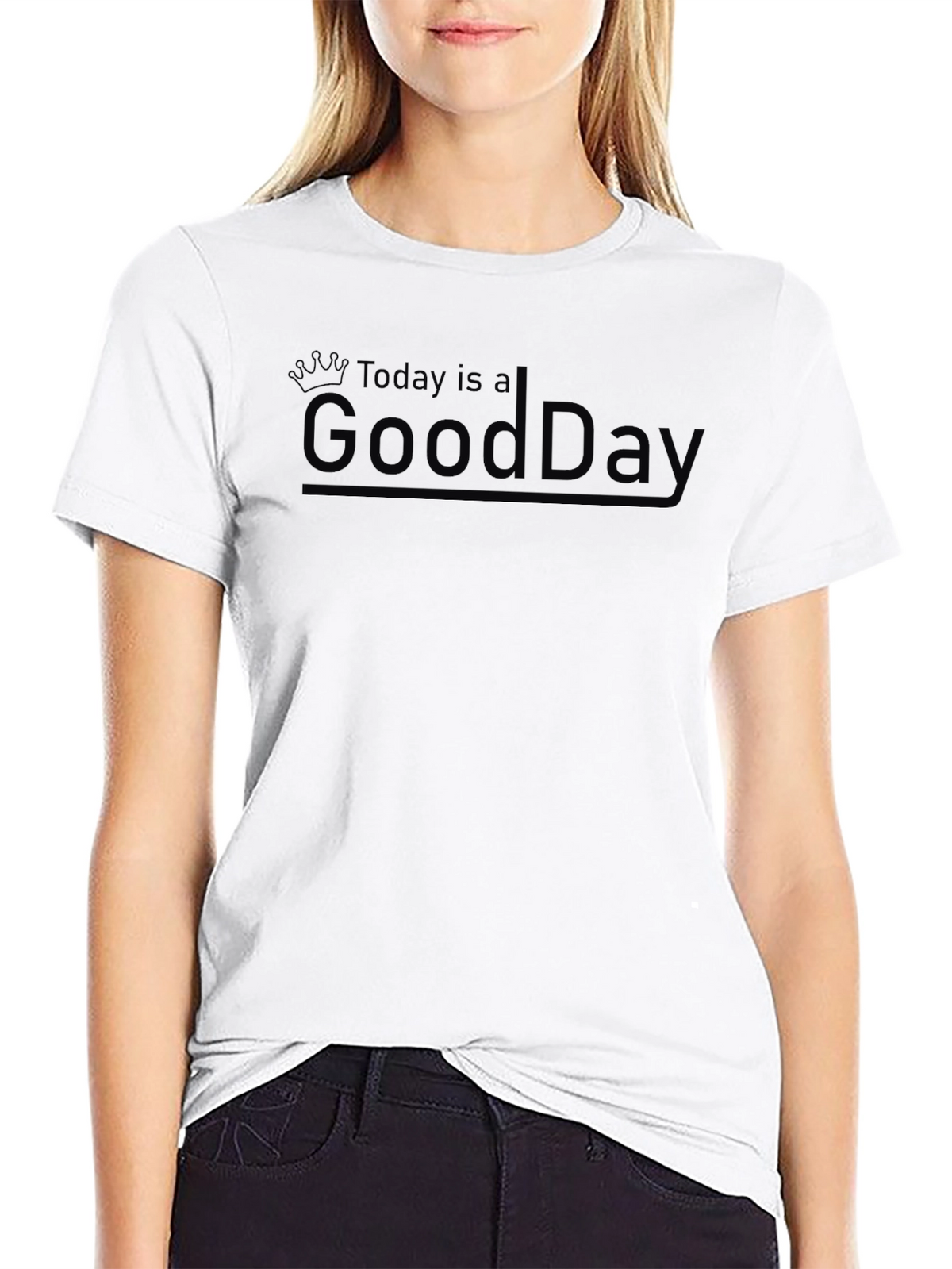 Today is a Good Day Mens Black Graphic Tee