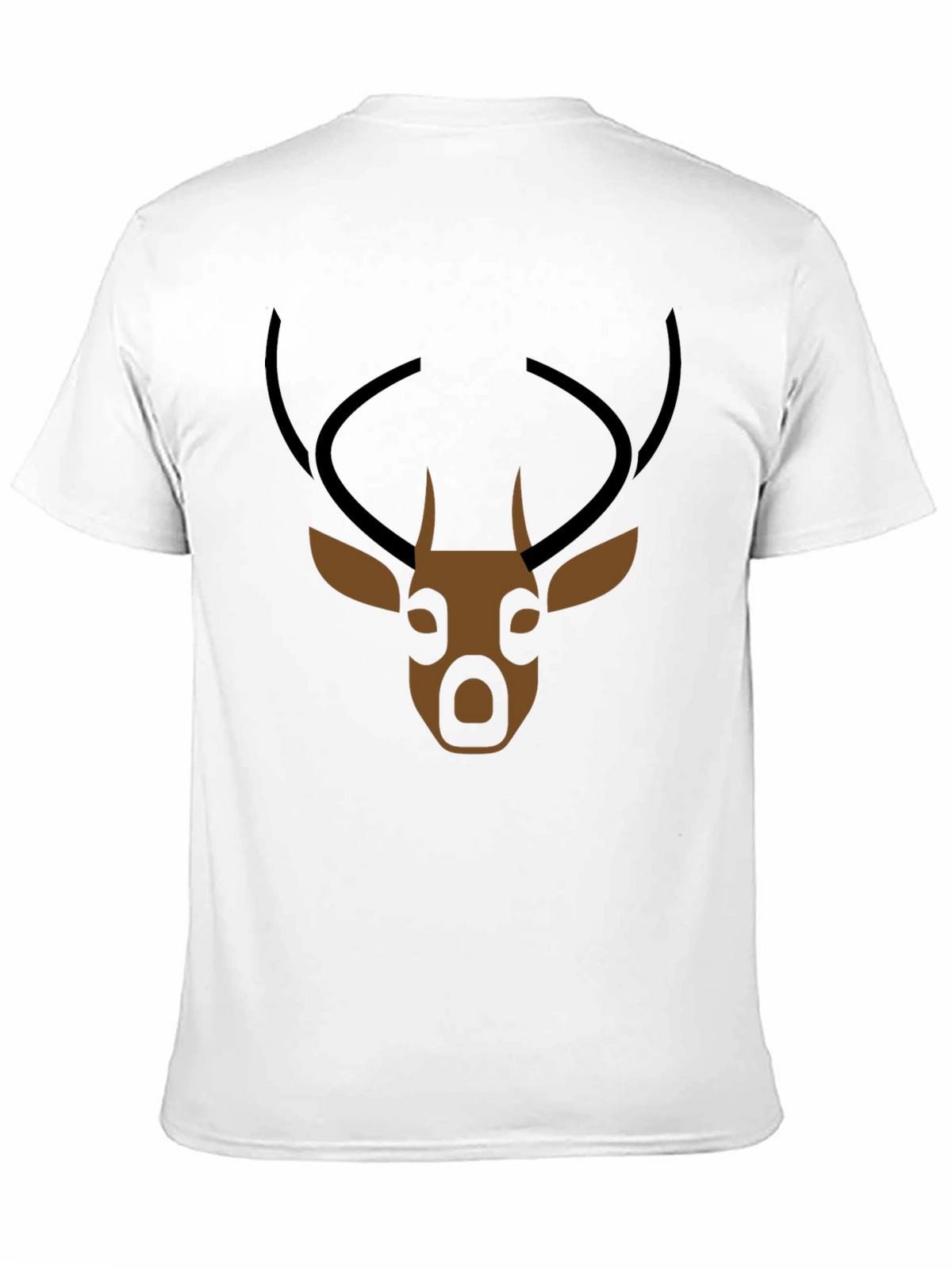 Mens Black Deer Graphic T-Shirt