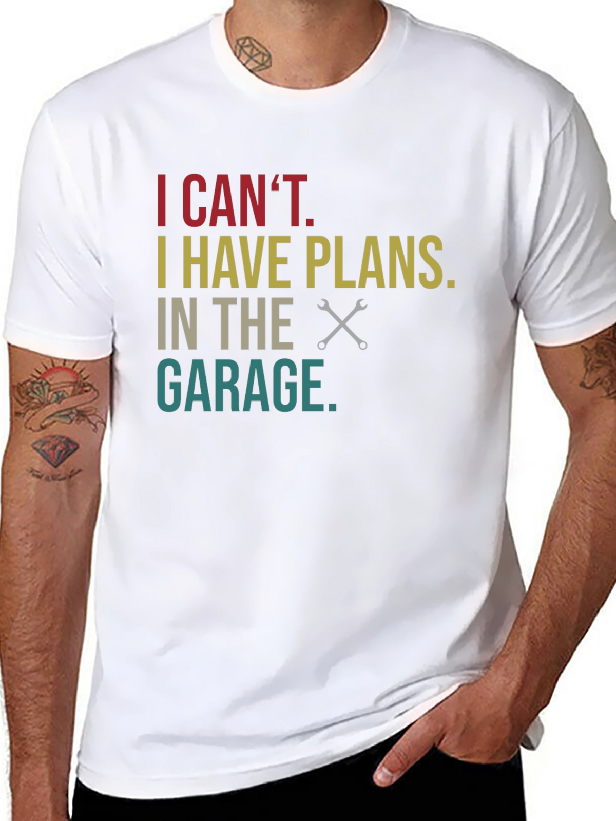 Garage Plans Graphic Tee - Mechanic Humor T-Shirt