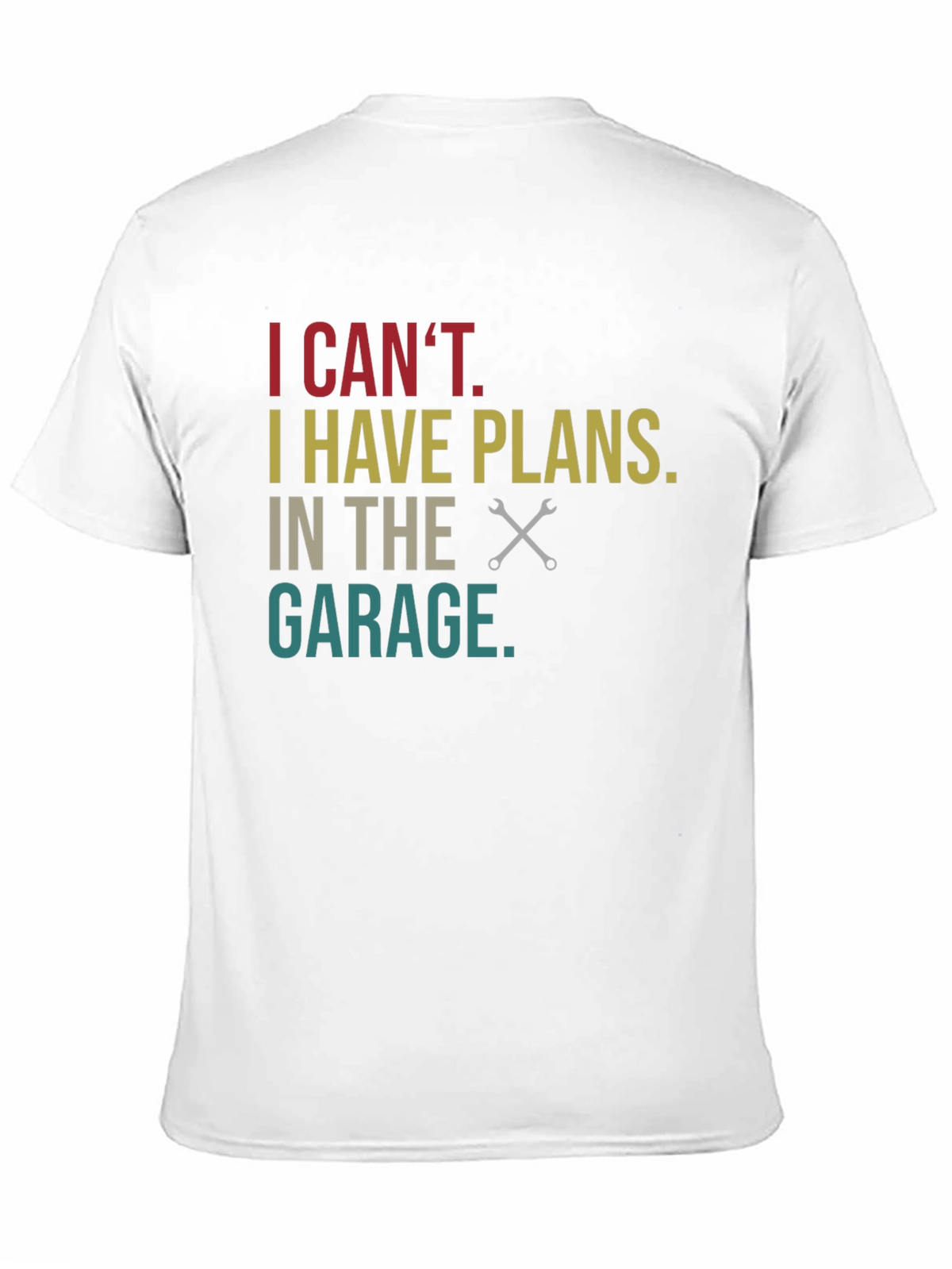 Garage Plans Graphic Tee - Mechanic Humor T-Shirt
