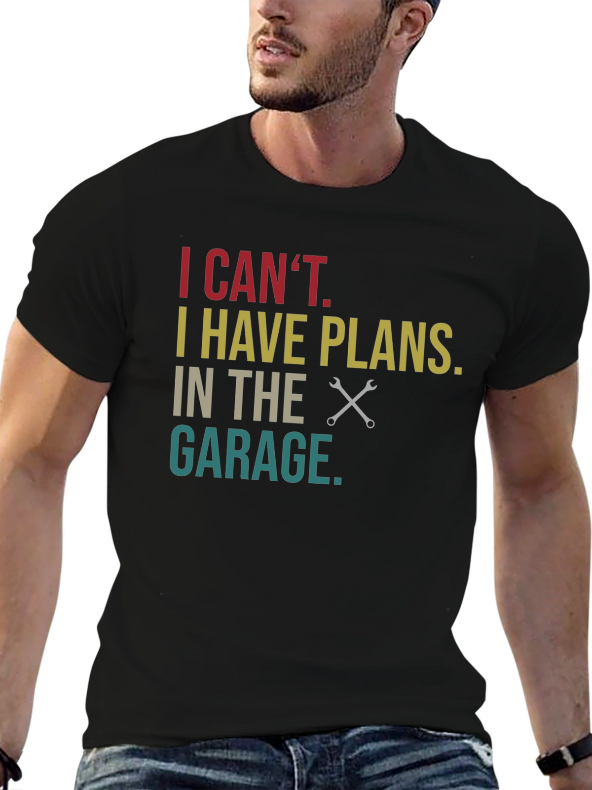 Garage Plans Graphic Tee - Mechanic Humor T-Shirt