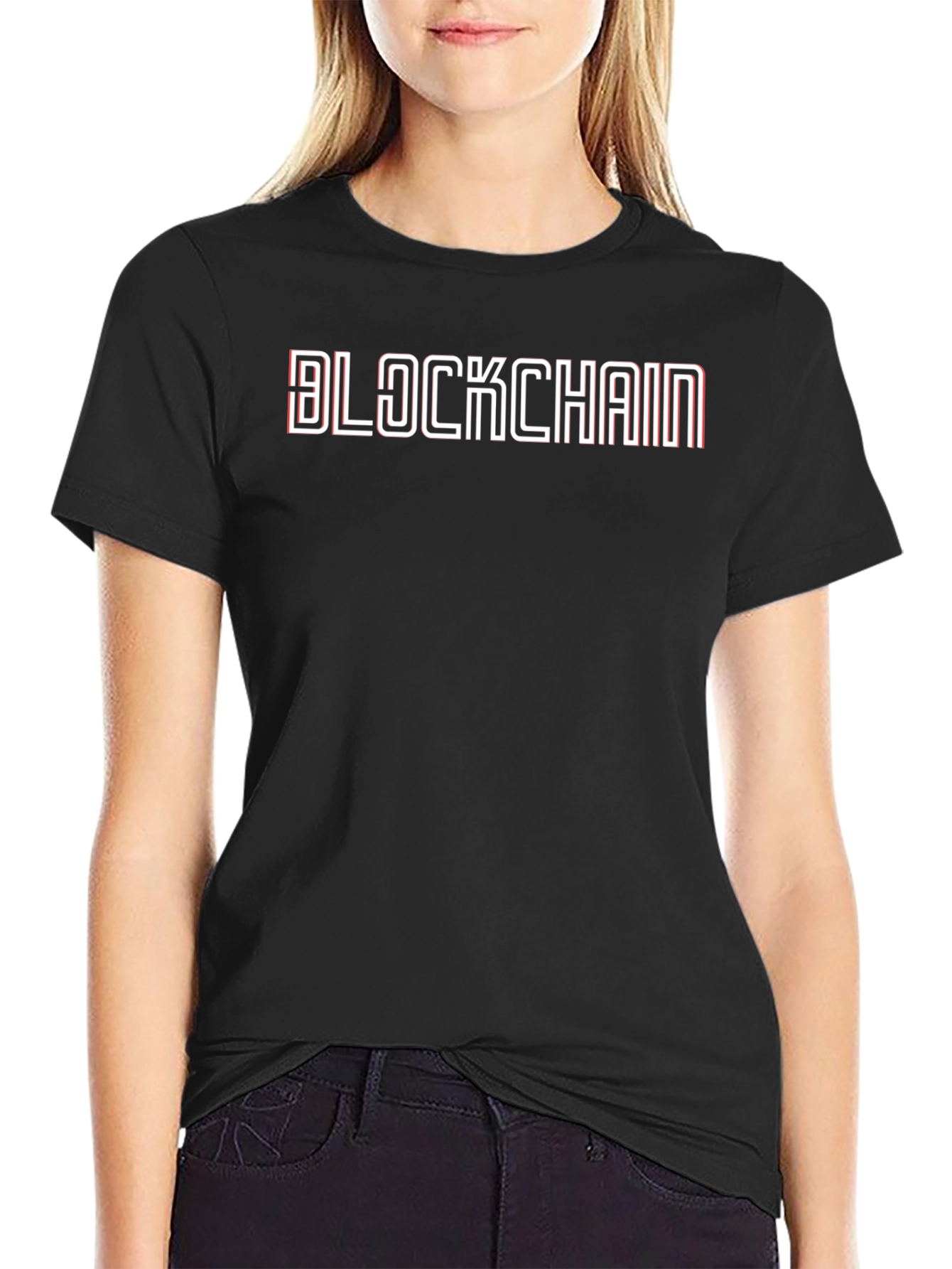 Blockchain Graphic Tee - Modern Crypto T-Shirt