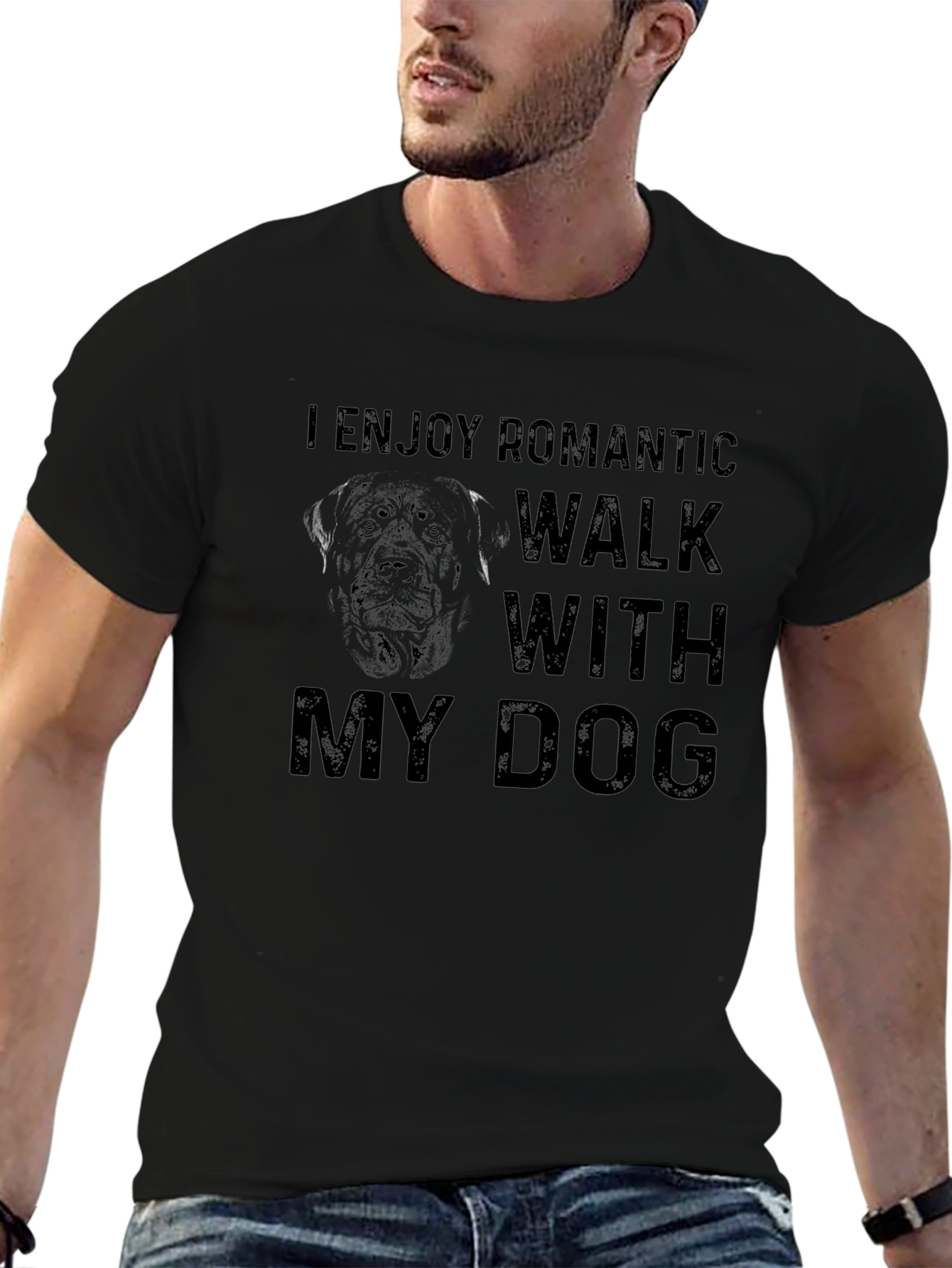 Romantic Dog Walk T-Shirt