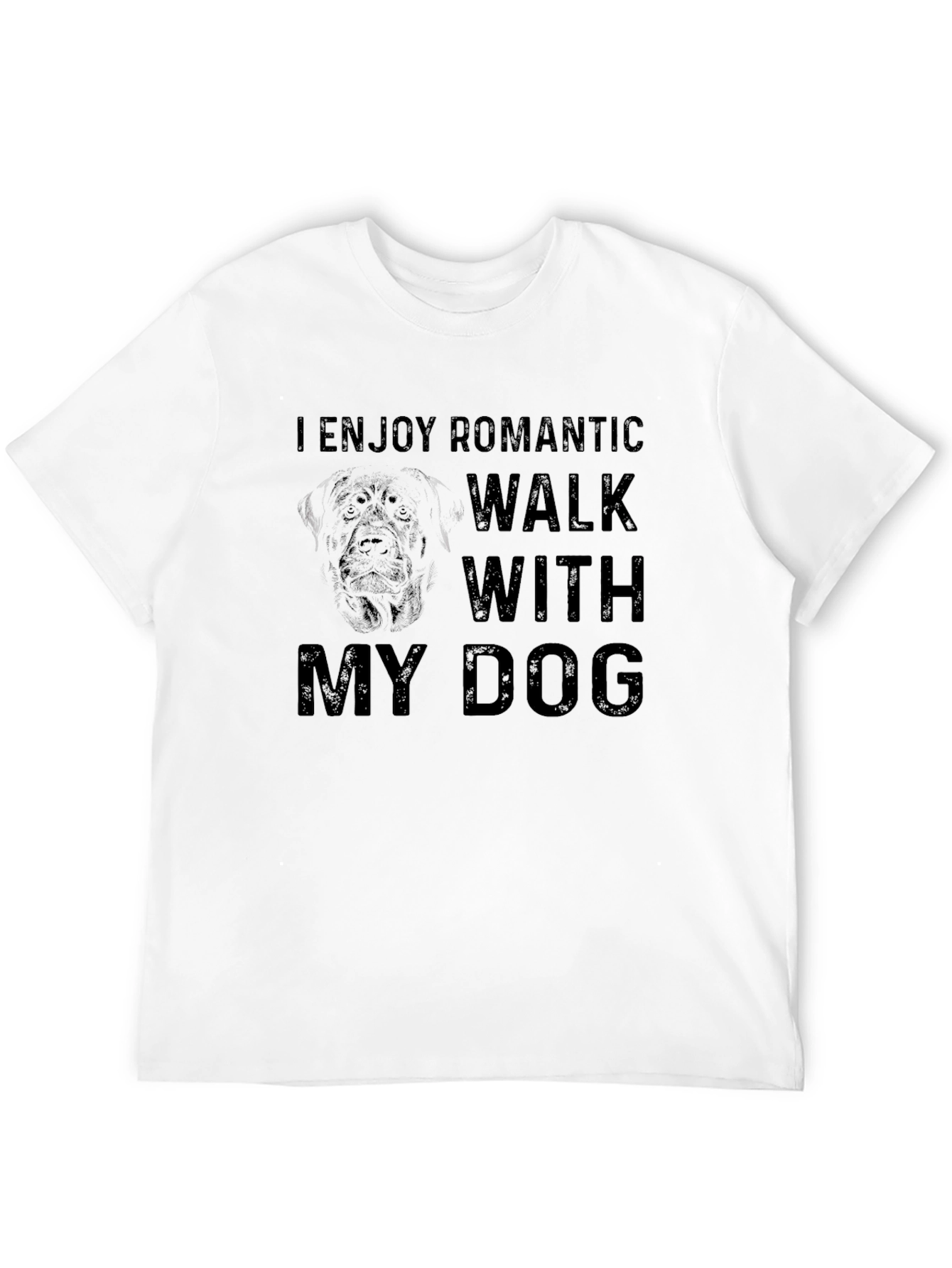 Romantic Dog Walk T-Shirt