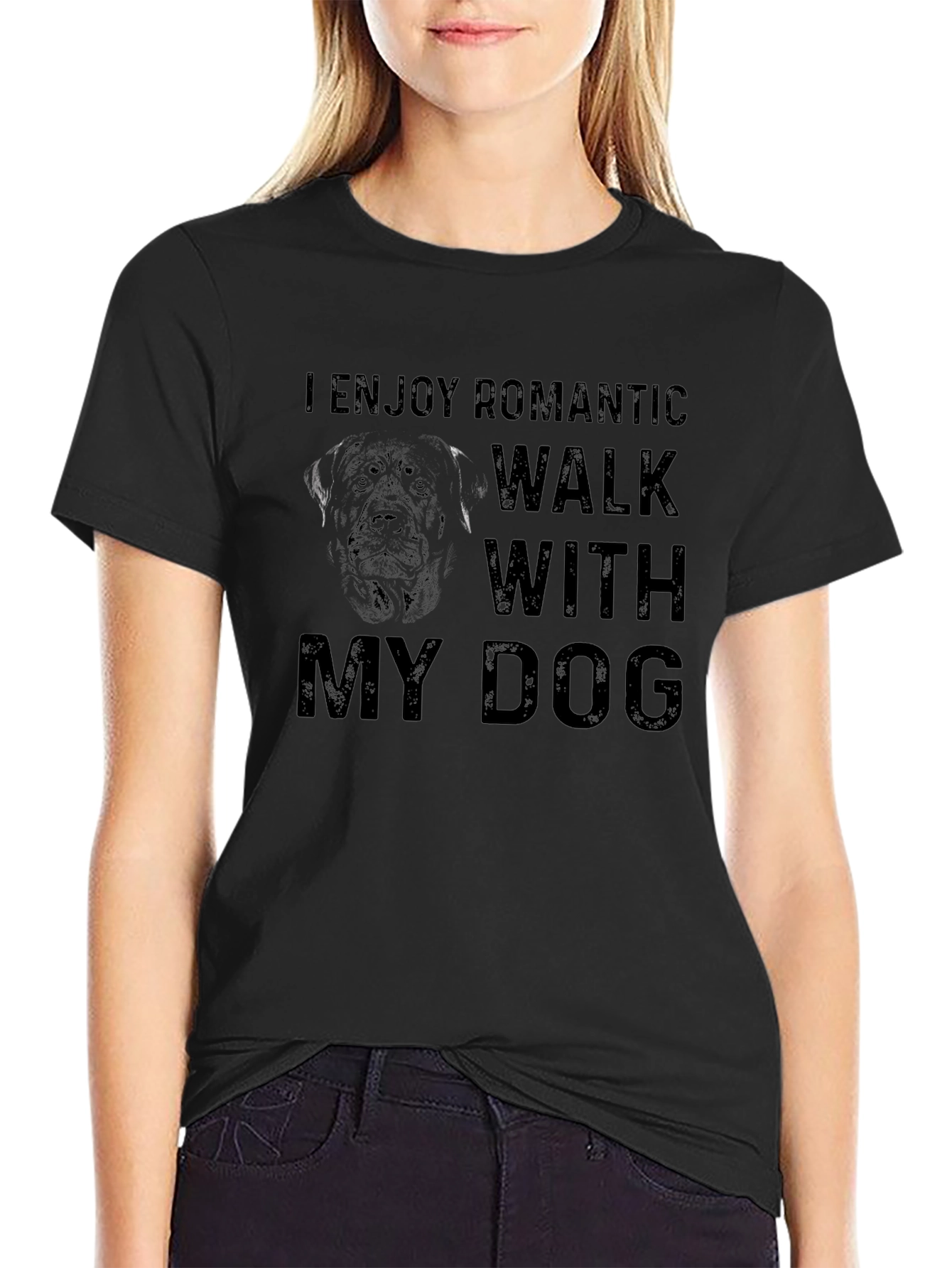 Romantic Dog Walk T-Shirt