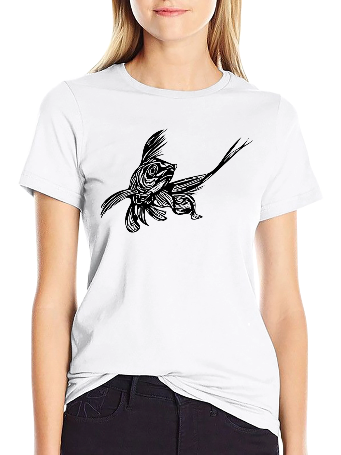 Black Fish Graphic T-Shirt