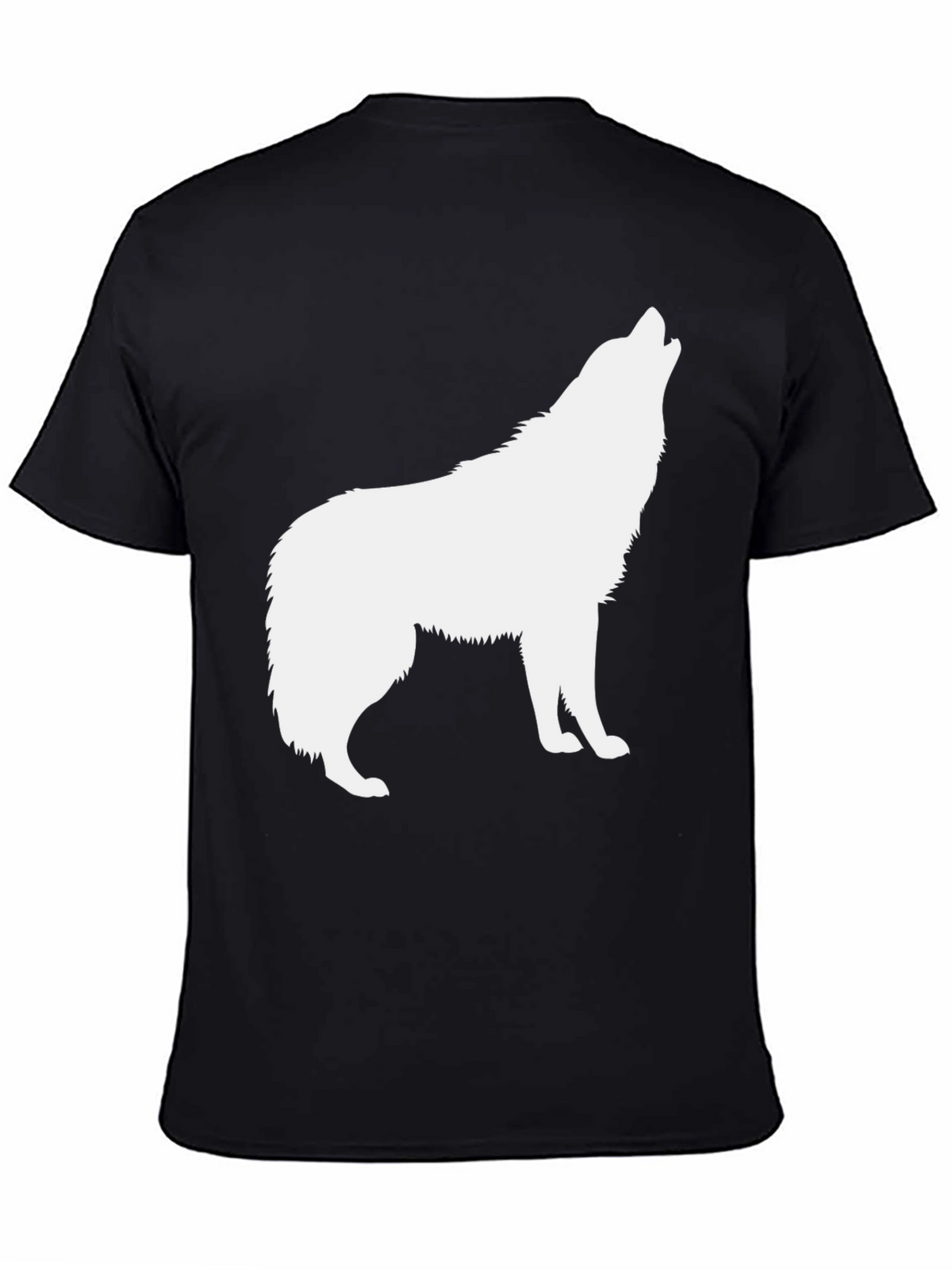 Black Wolf Silhouette T-Shirt