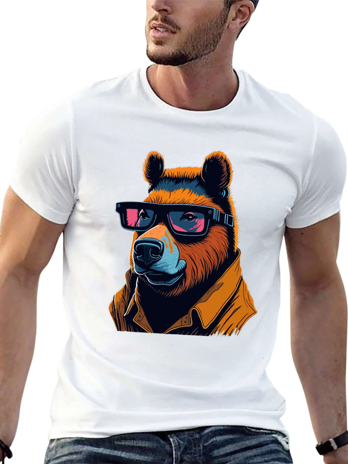 Cool Bear T-Shirt - Stylish Animal Graphic Tee