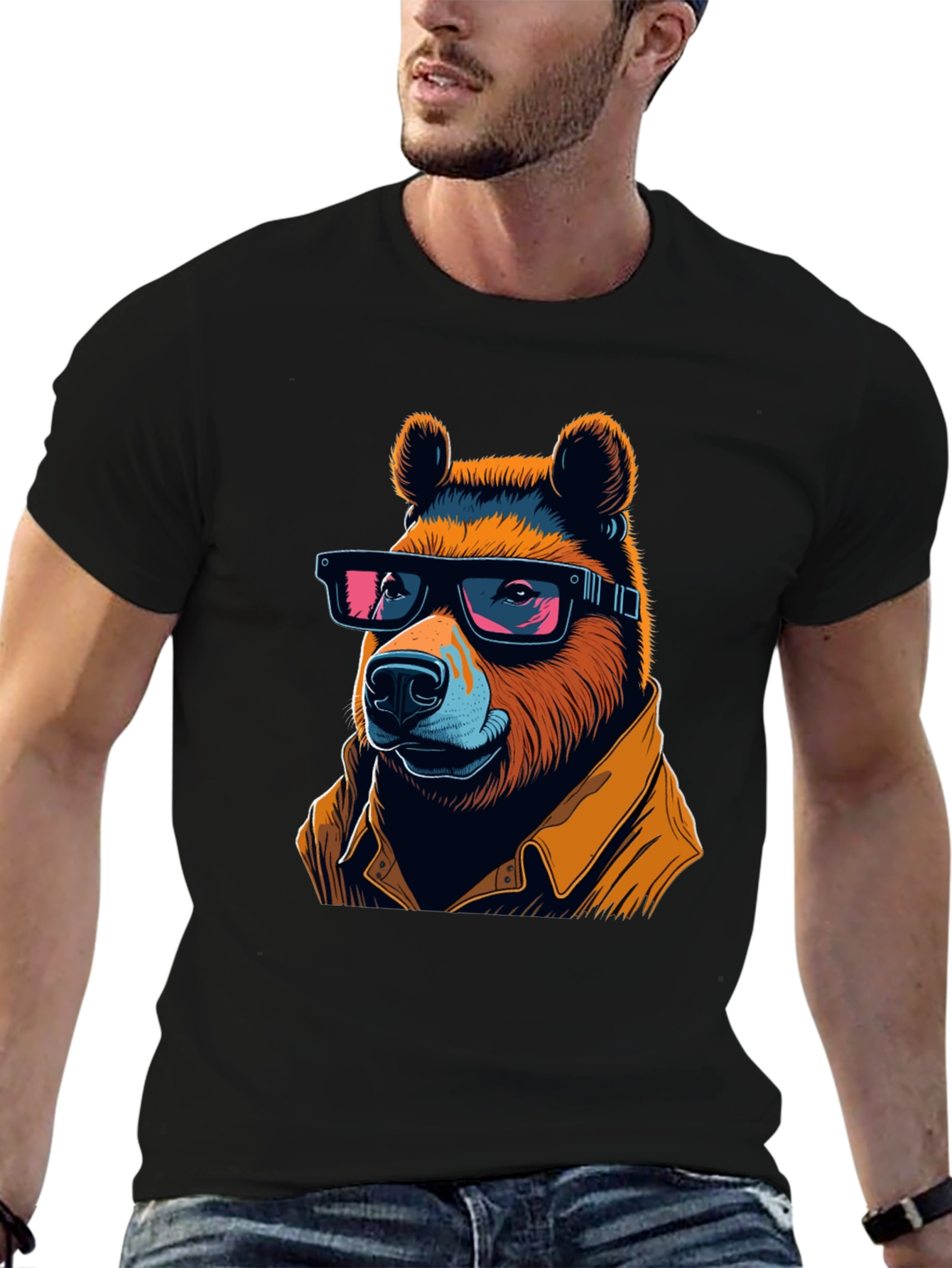 Cool Bear T-Shirt - Stylish Animal Graphic Tee