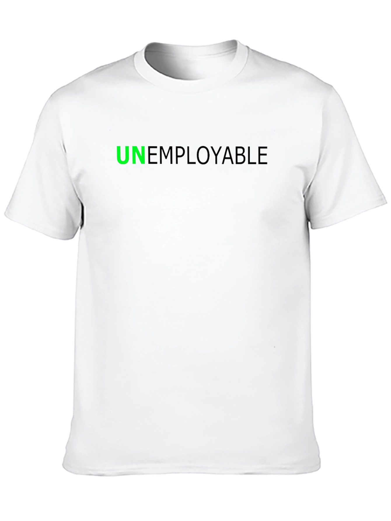 Unemployable Graphic Tee - Black Cotton Blend T-Shirt