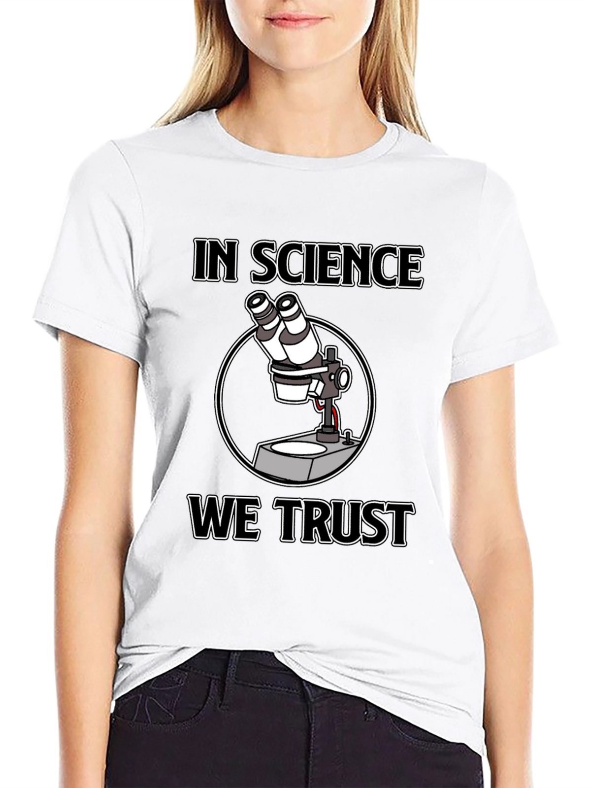 In Science We Trust Microscope T-Shirt