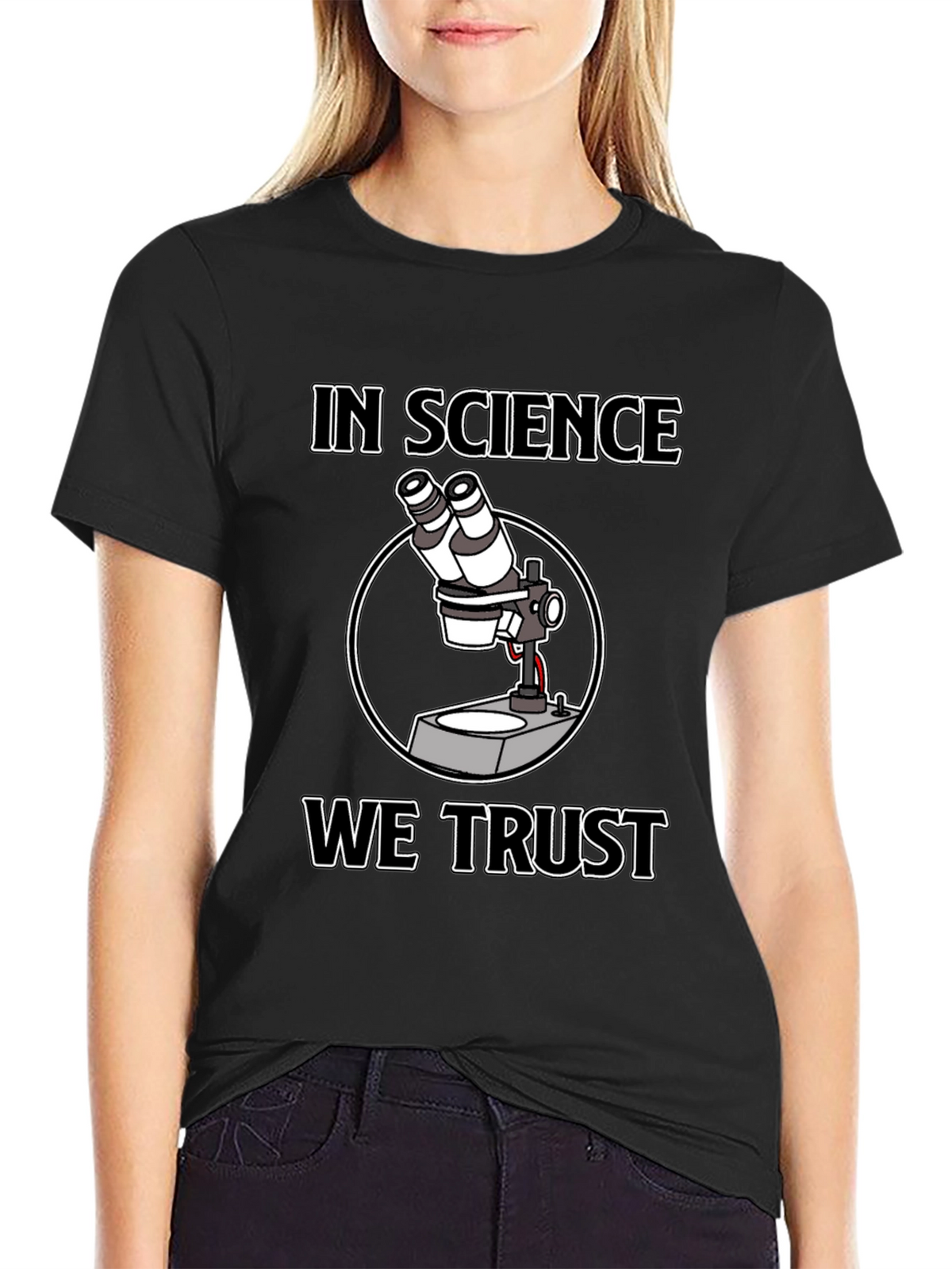 In Science We Trust Microscope T-Shirt