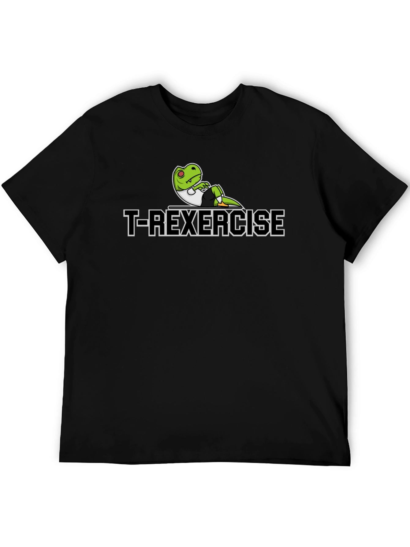 T-Rexercise T-Shirt - Black Cotton Tee