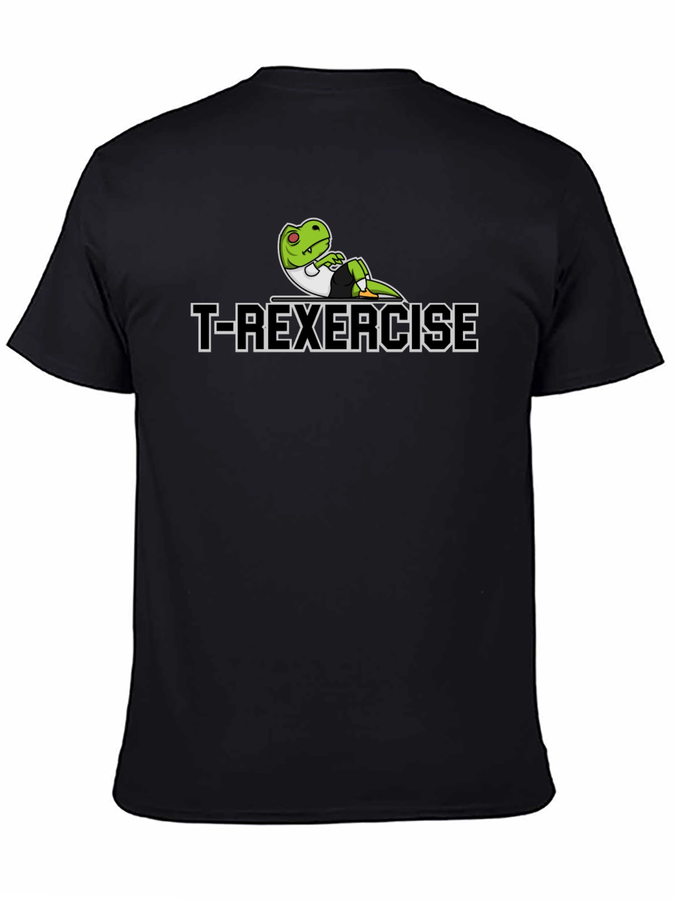 T-Rexercise T-Shirt - Black Cotton Tee
