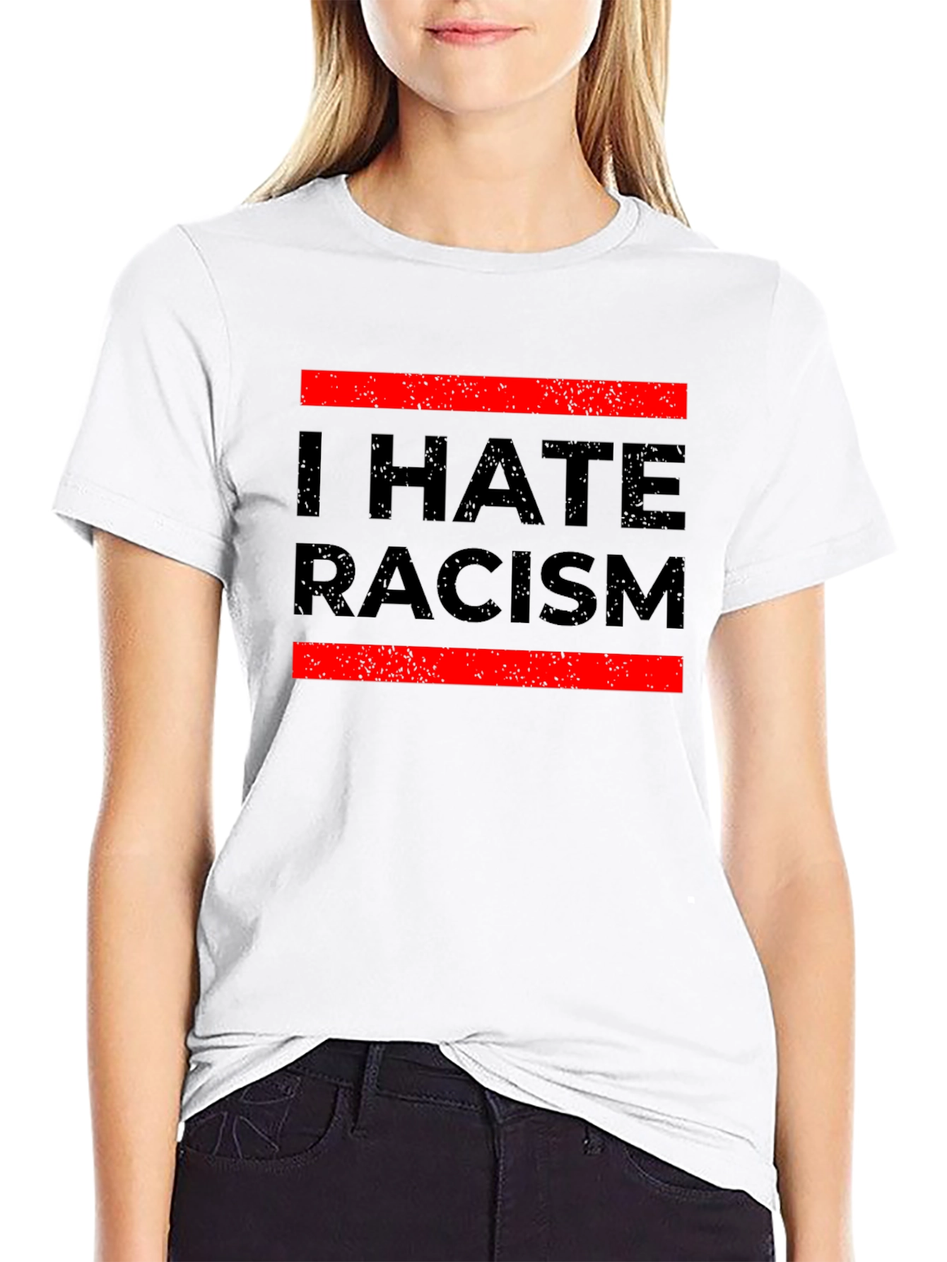 I Hate Racism Graphic Tee - Anti-Discrimination T-Shirt