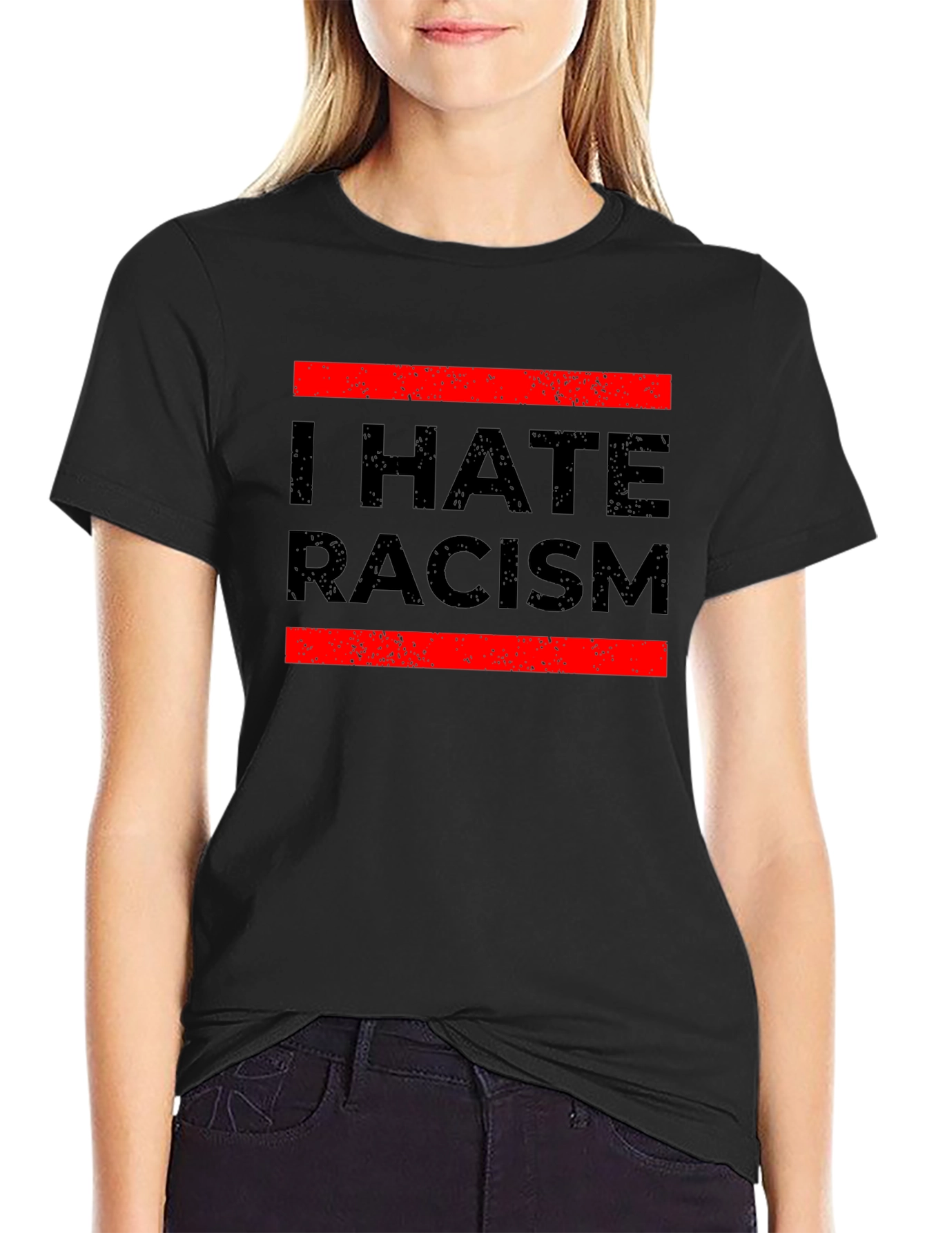 I Hate Racism Graphic Tee - Anti-Discrimination T-Shirt