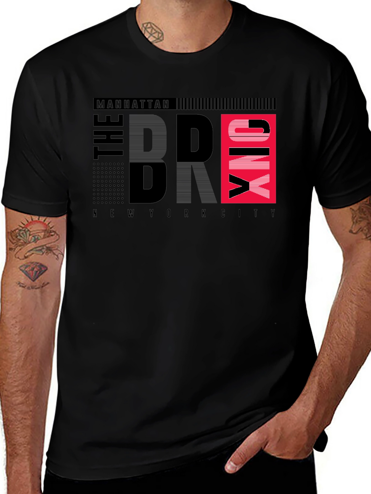 Manhattan Bronx NY City T-Shirt