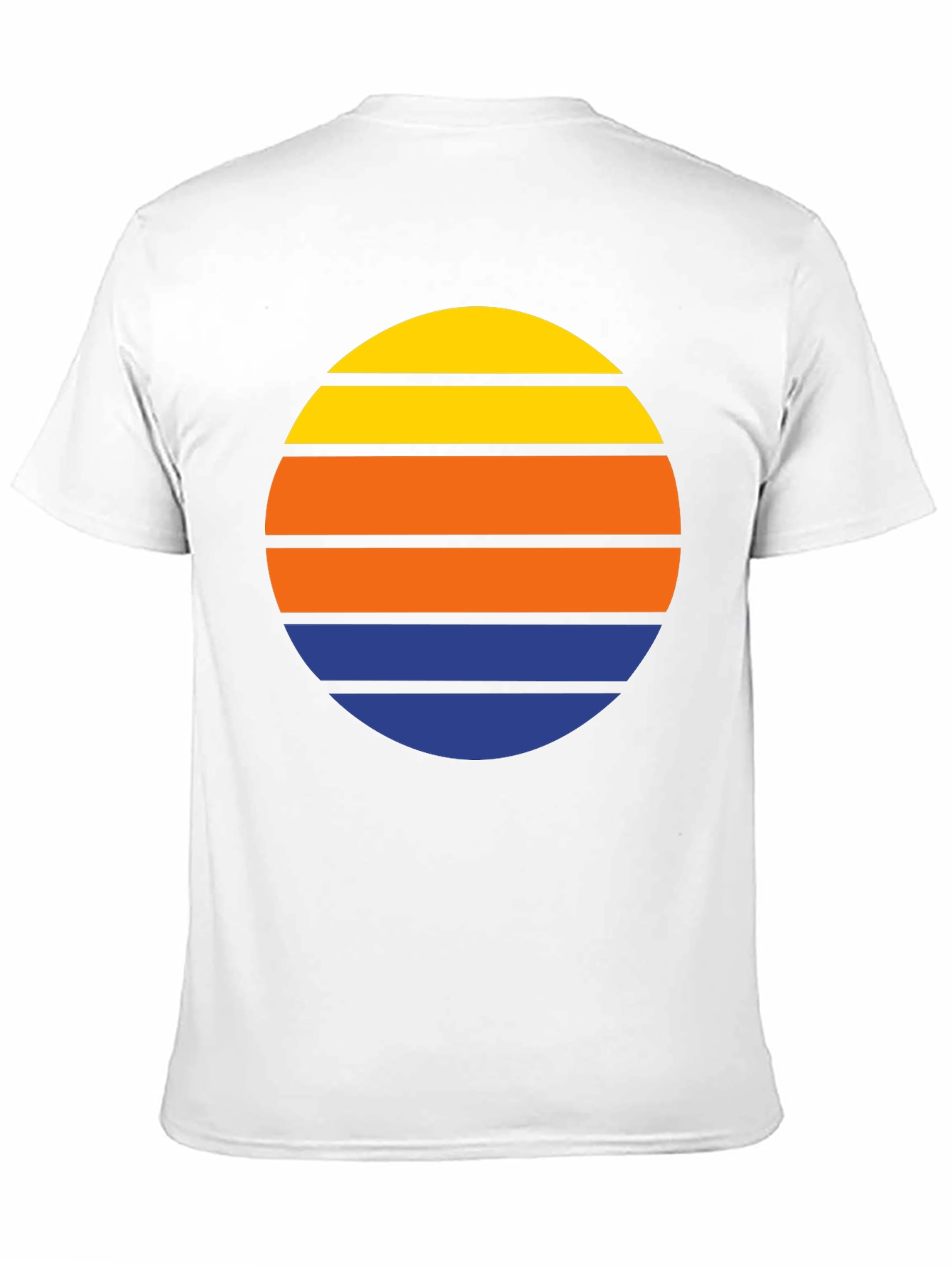 Retro Sunset Striped T-Shirt