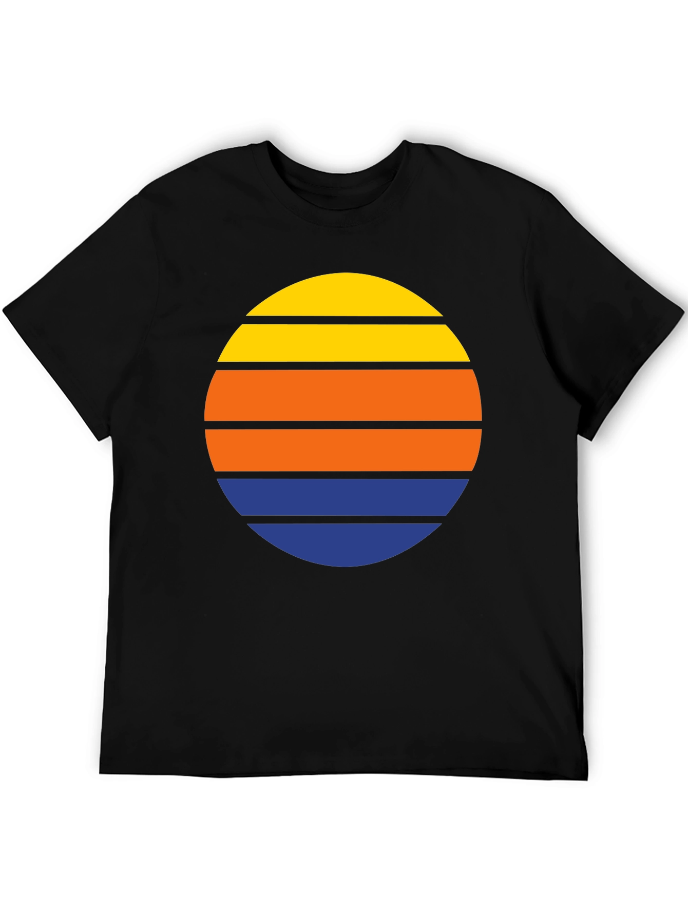 Retro Sunset Striped T-Shirt