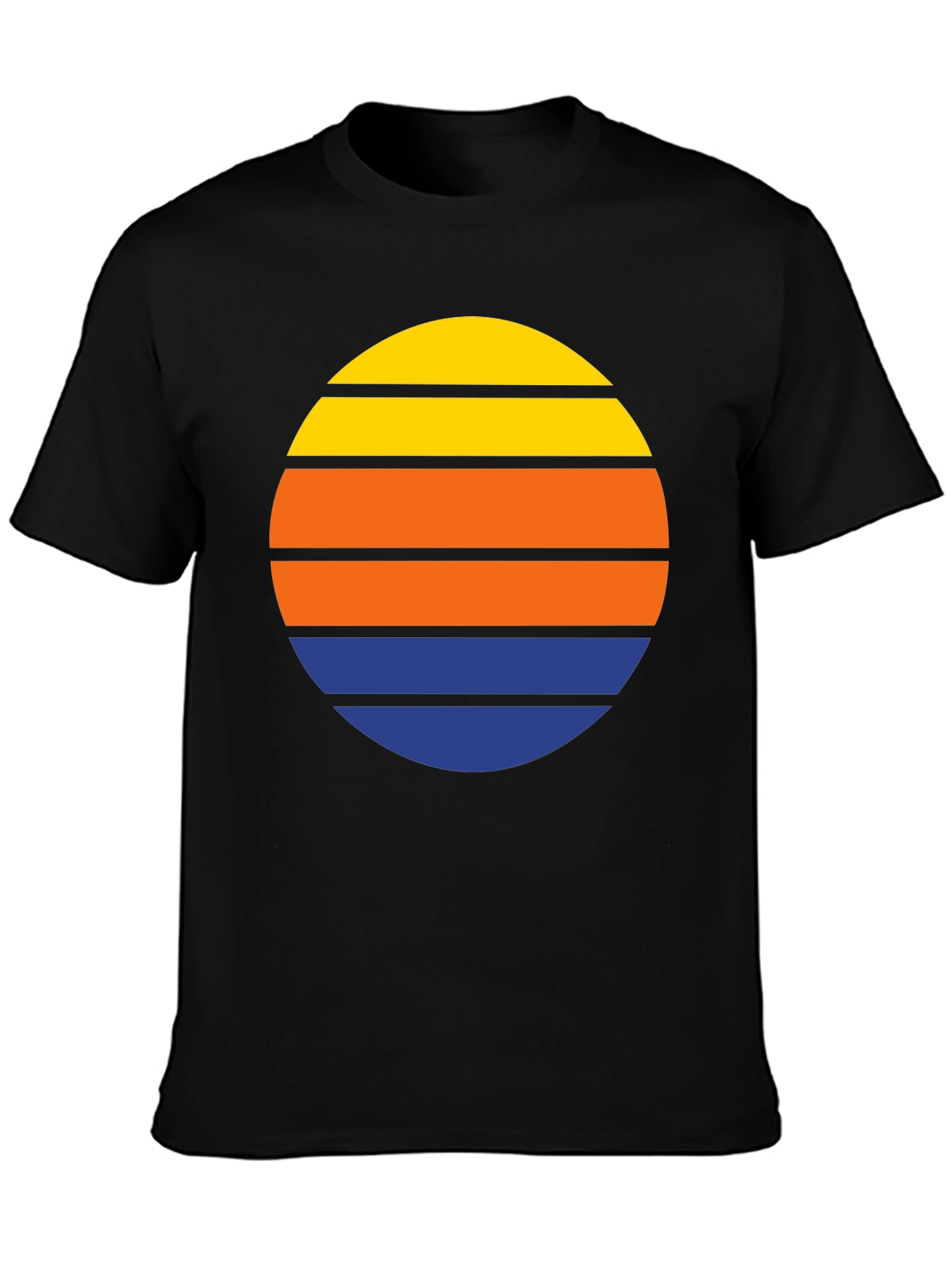 Retro Sunset Striped T-Shirt