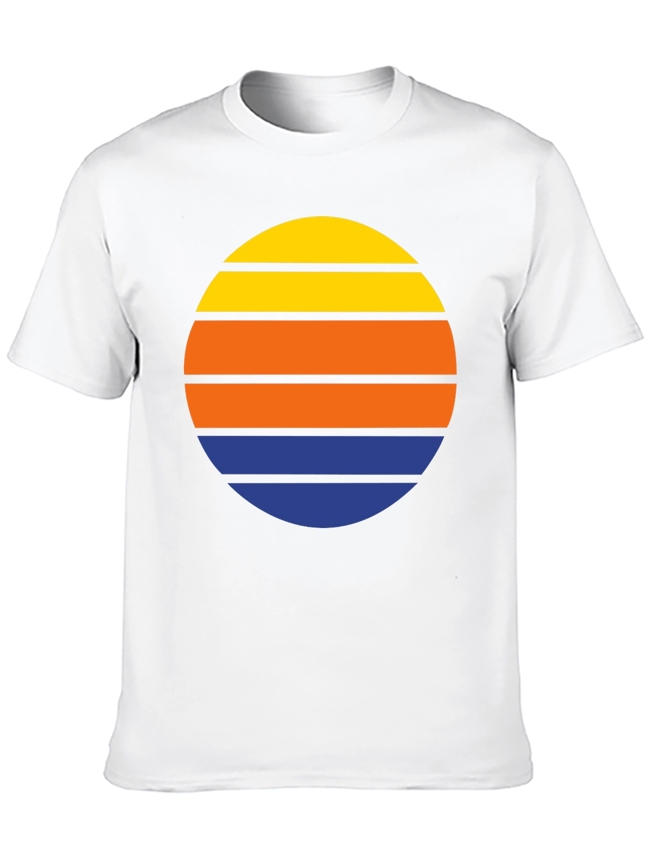 Retro Sunset Striped T-Shirt