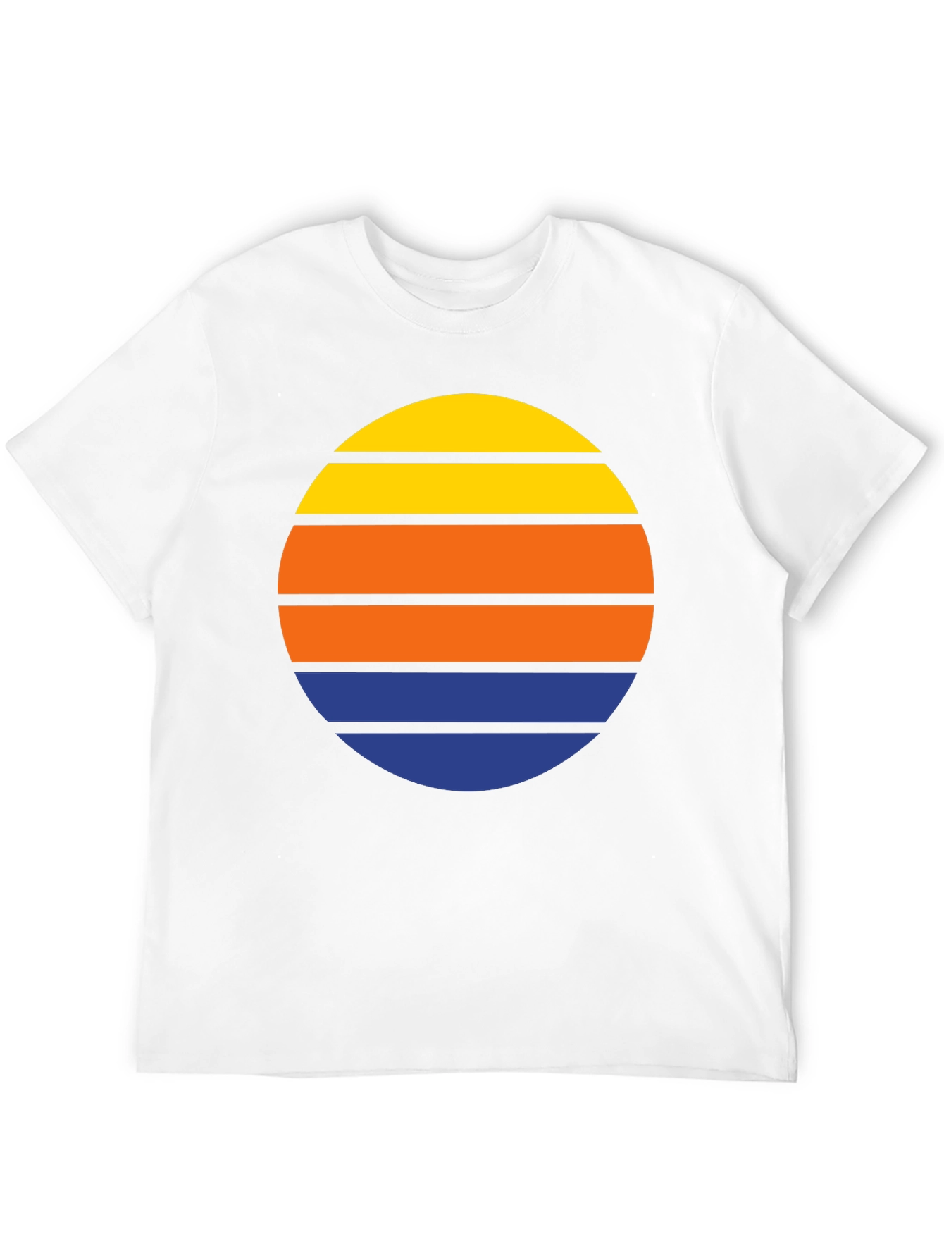 Retro Sunset Striped T-Shirt