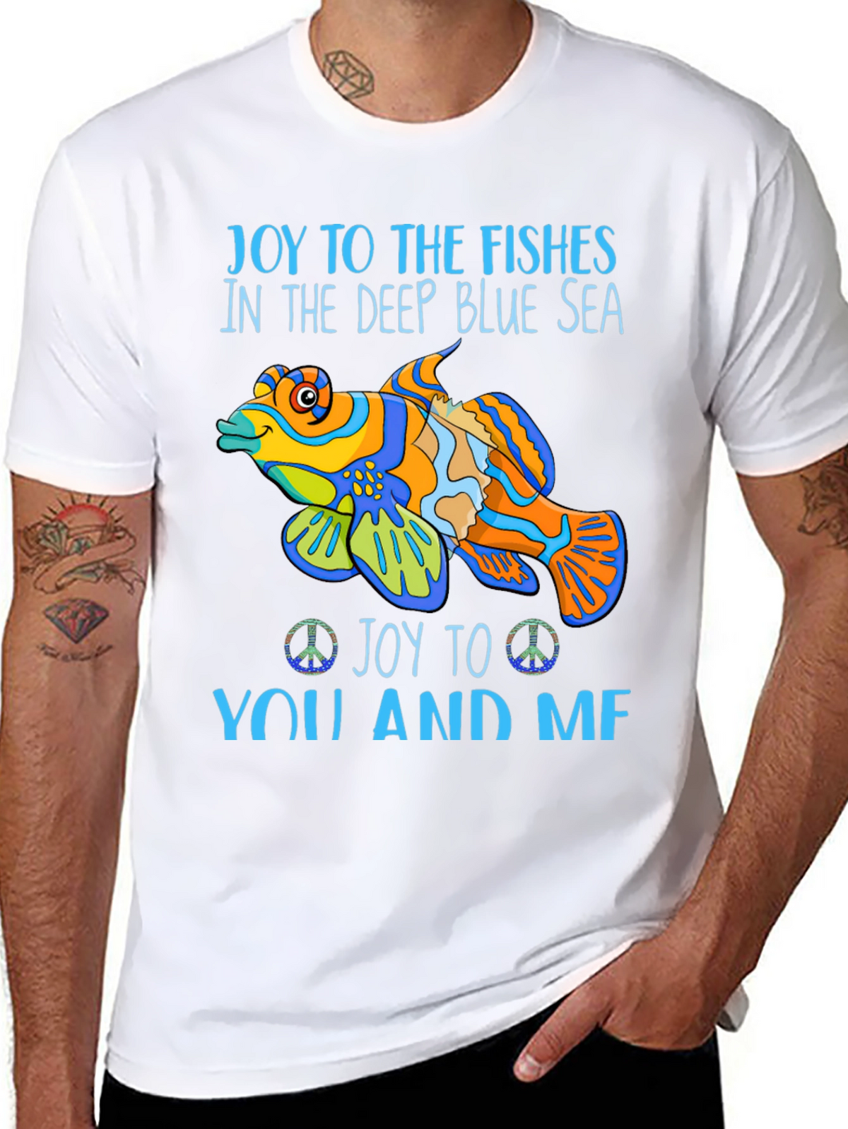 Joy to the Fishes Graphic T-Shirt