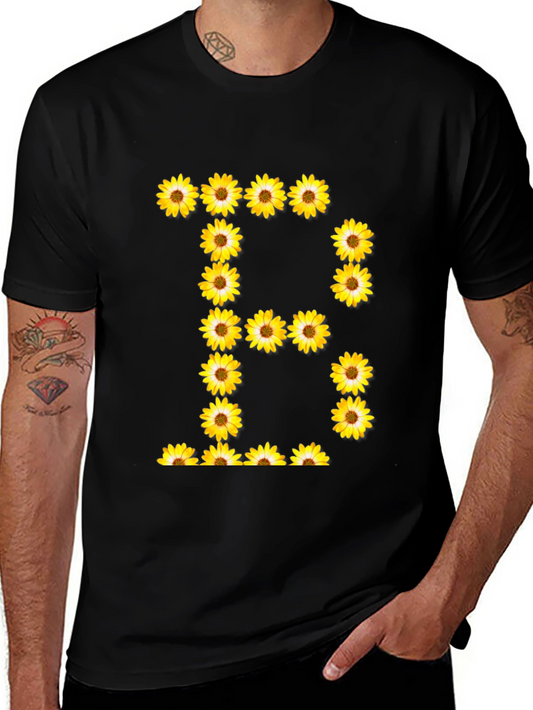 Sunflower Letter B Graphic T-Shirt