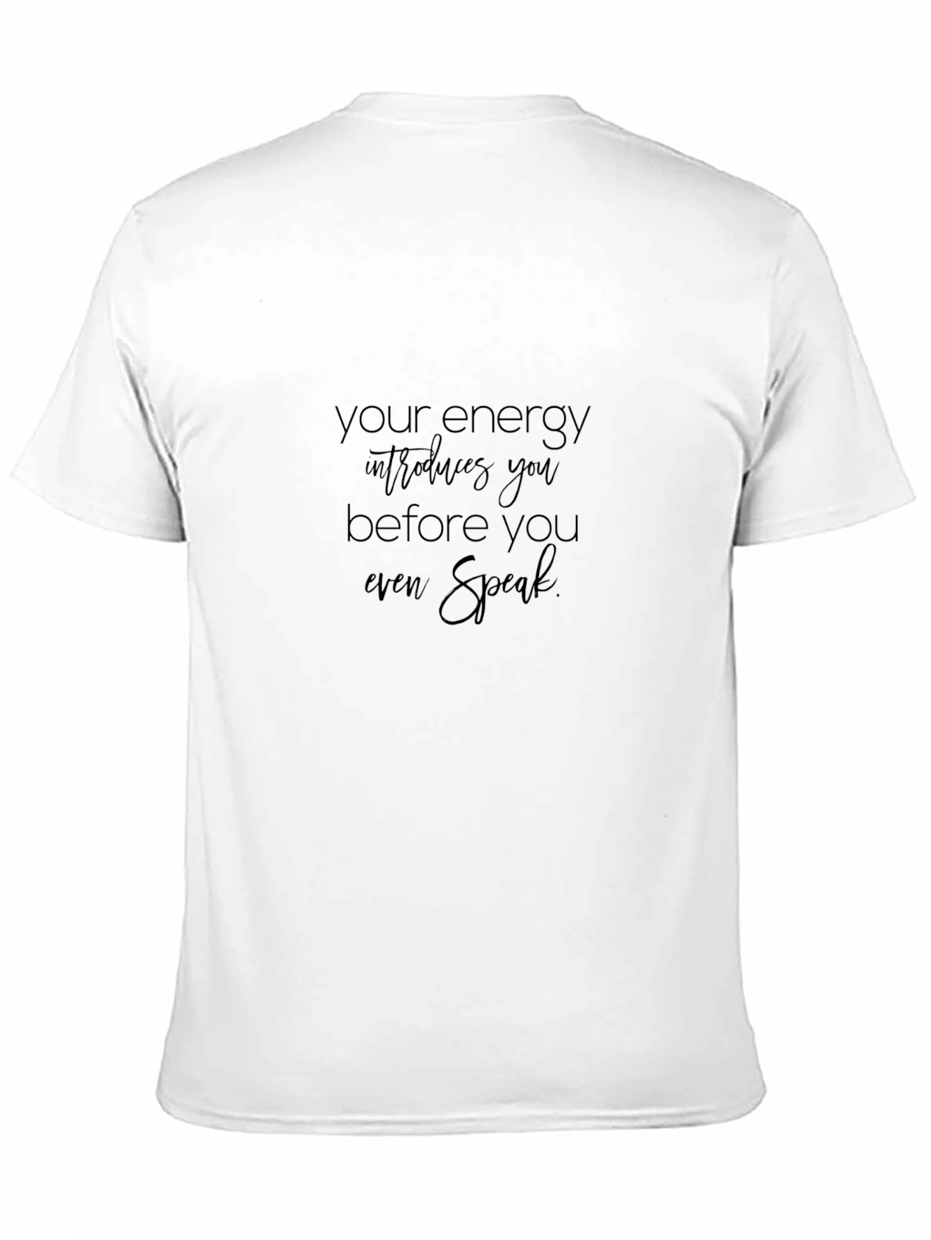 Energy Intro Black T-Shirt - Inspiring Statement Tee