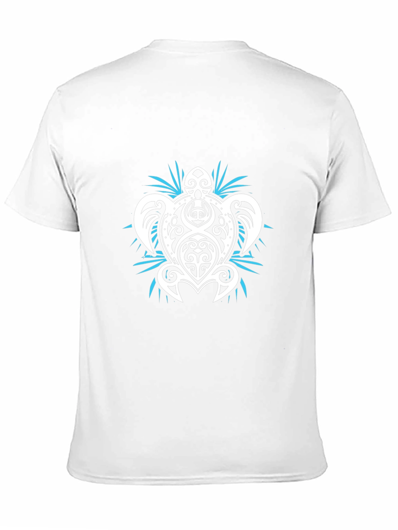 Tribal Turtle Graphic T-Shirt - Black