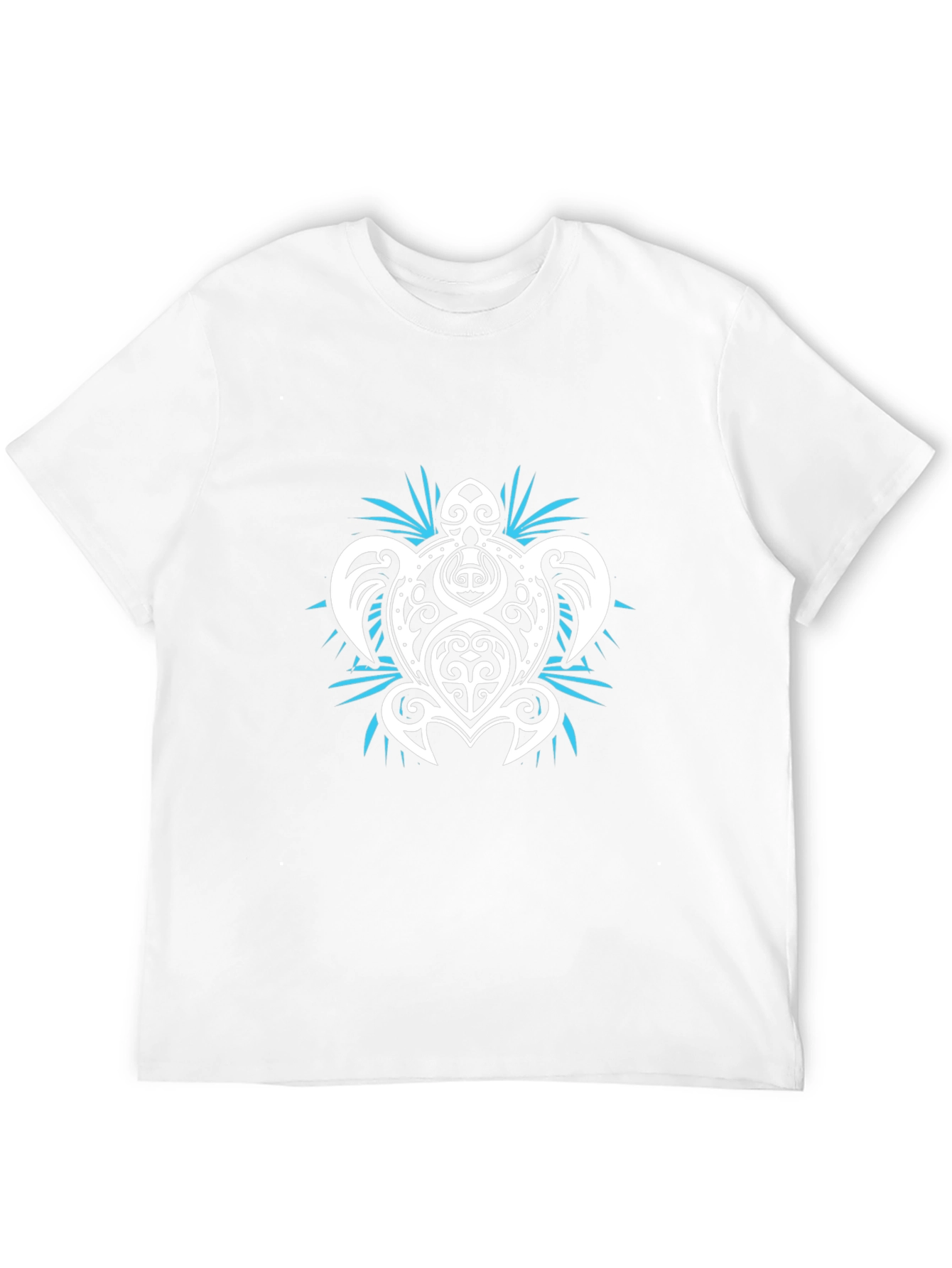 Tribal Turtle Graphic T-Shirt - Black