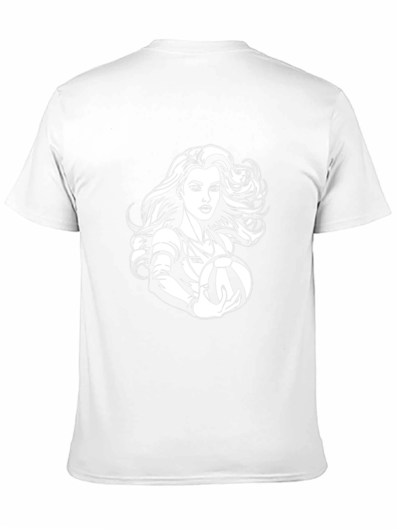 Volleyball Girl Graphic Tee - Black Cotton Shirt
