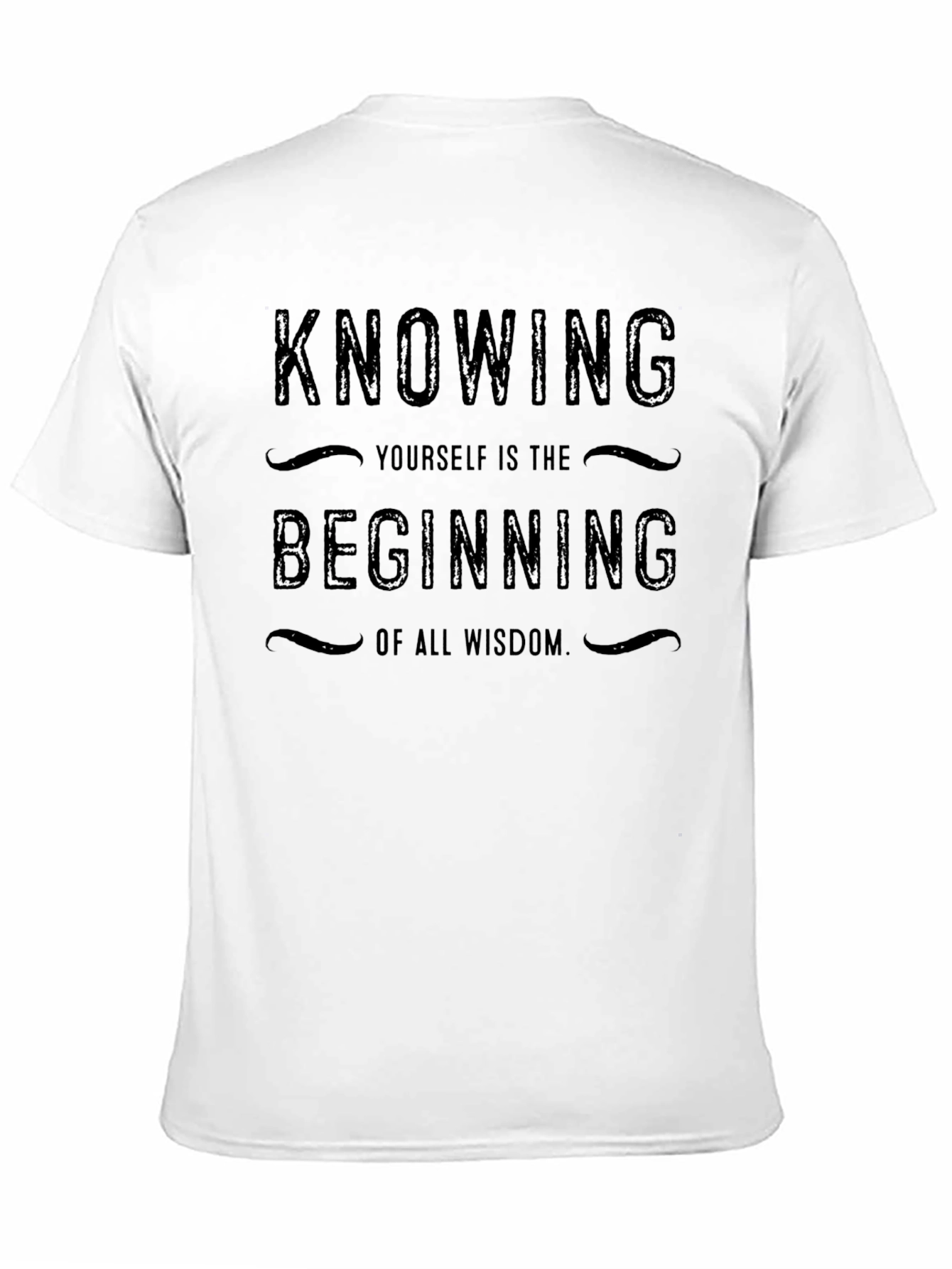 Knowing Yourself Wisdom Tee - Black Graphic T-Shirt