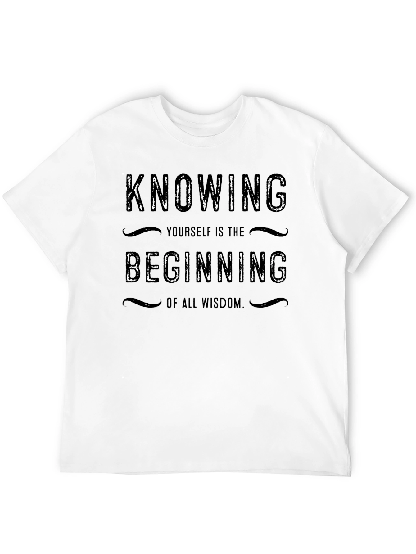 Knowing Yourself Wisdom Tee - Black Graphic T-Shirt
