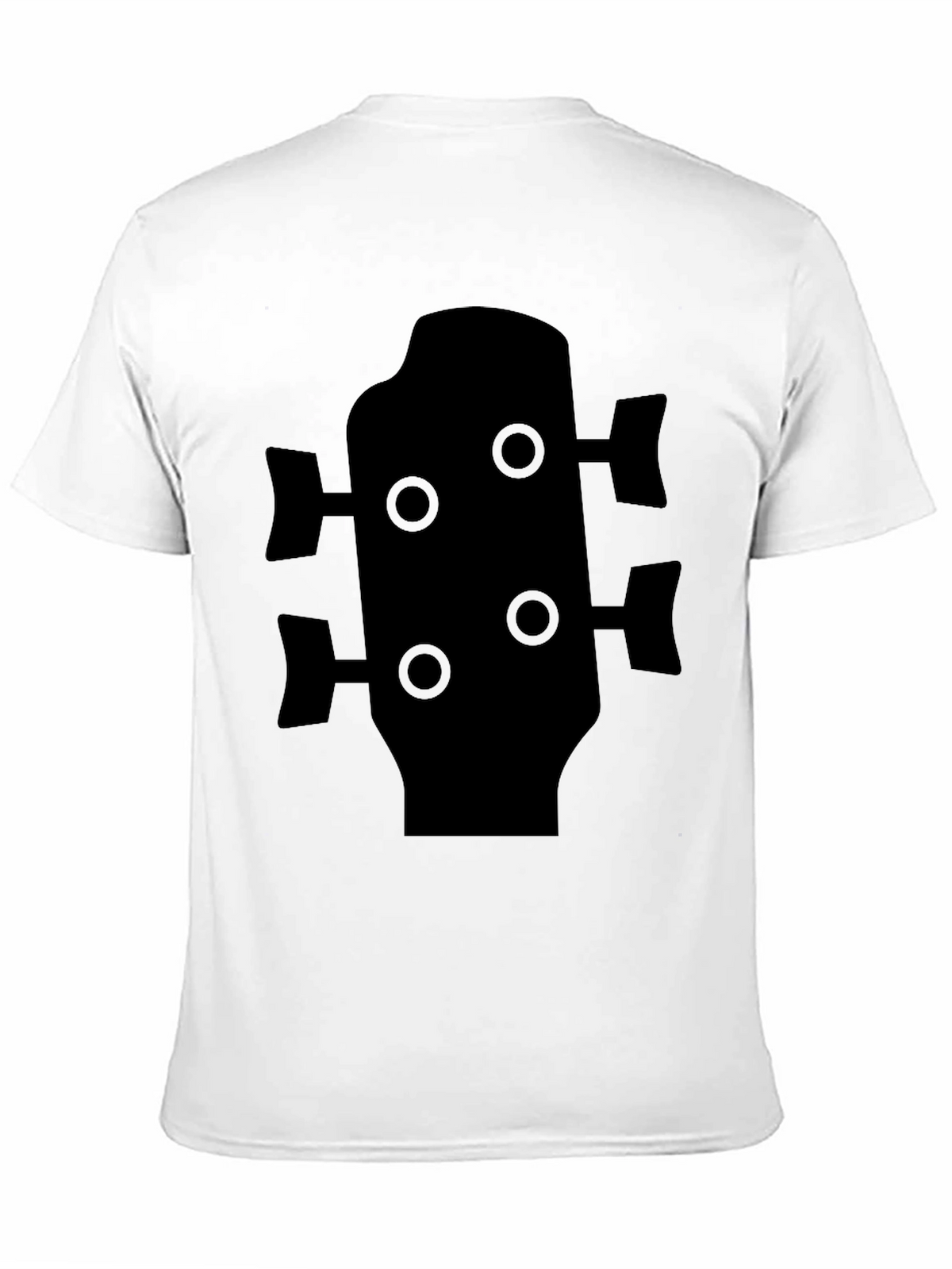 Bass Guitar Headstock T-Shirt - Black