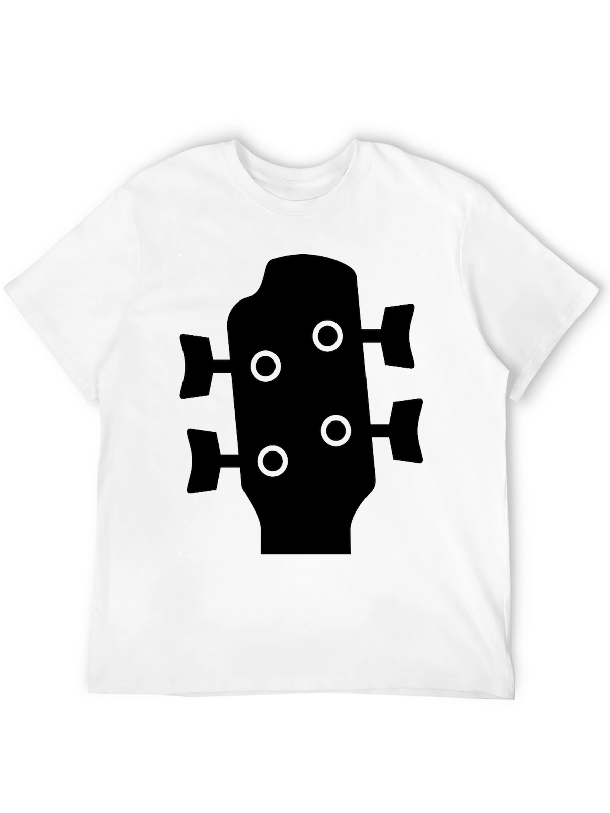 Bass Guitar Headstock T-Shirt - Black
