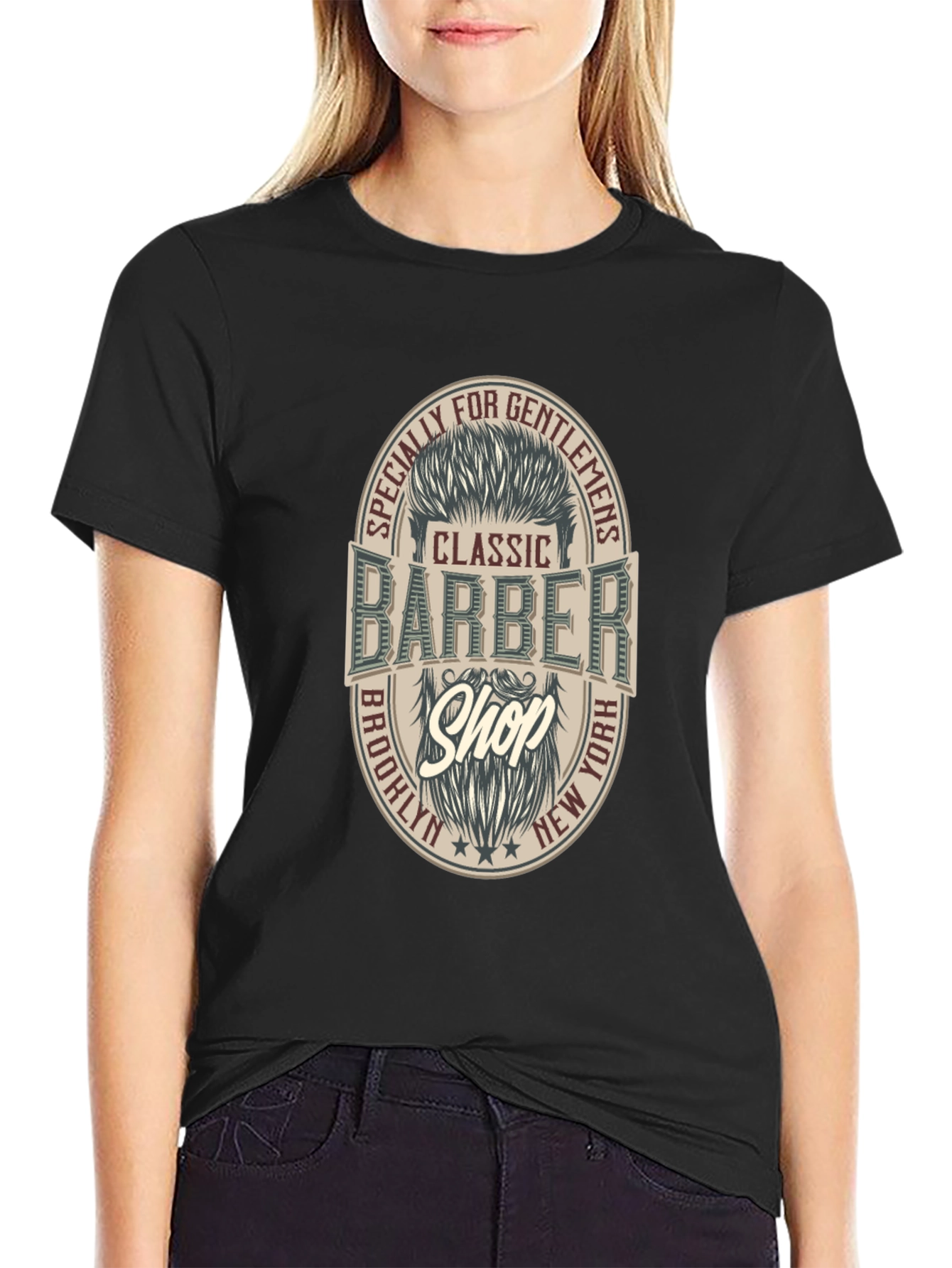 Classic Barber Shop Graphic T-Shirt
