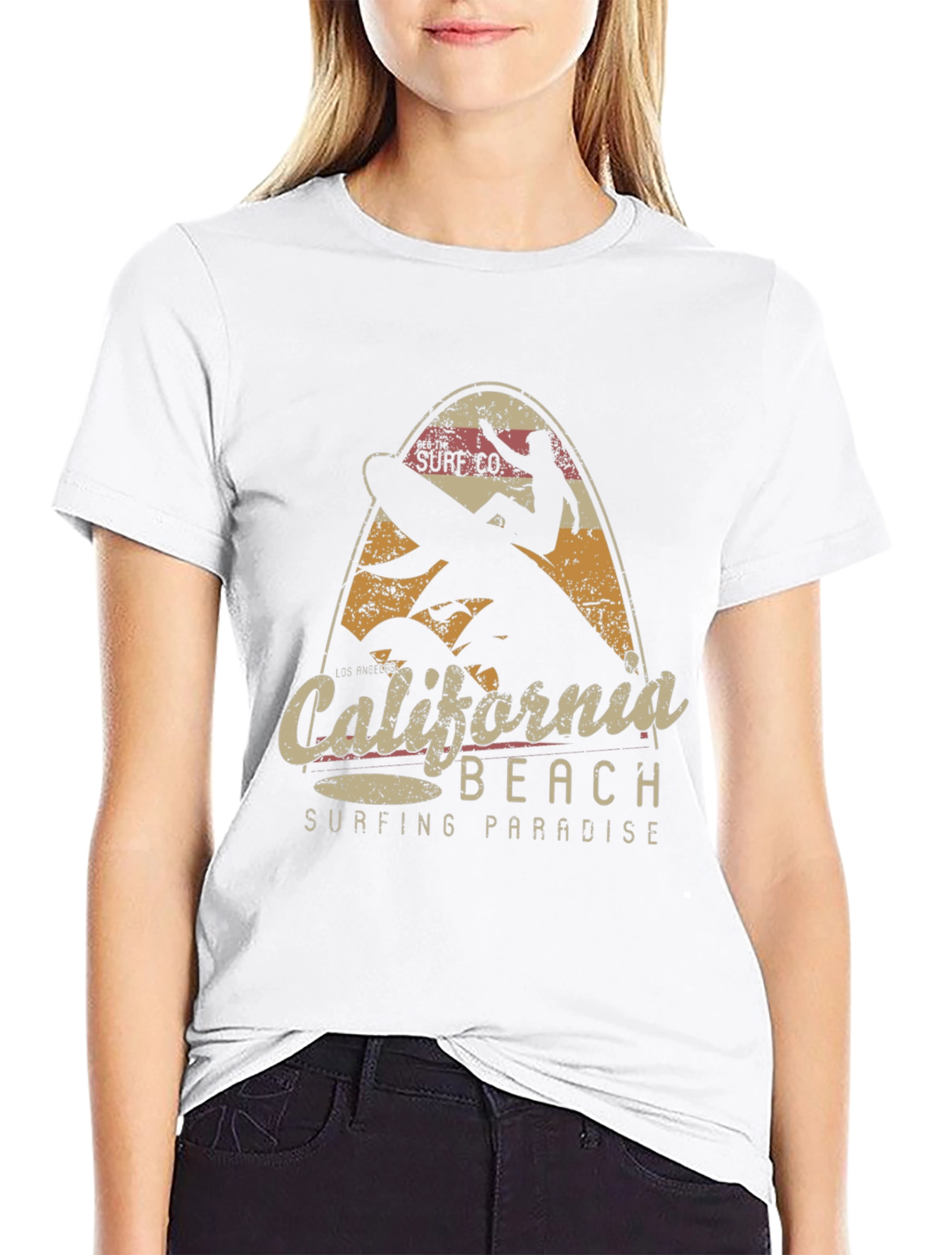 California Beach Surfing T-Shirt