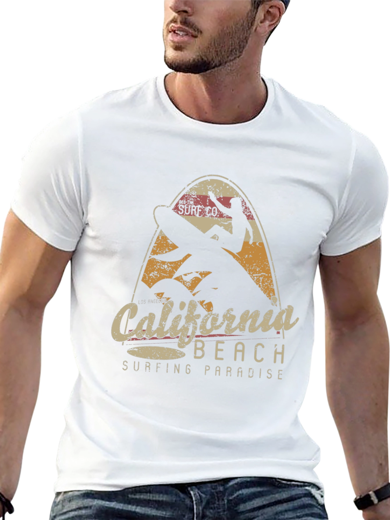 California Beach Surfing T-Shirt