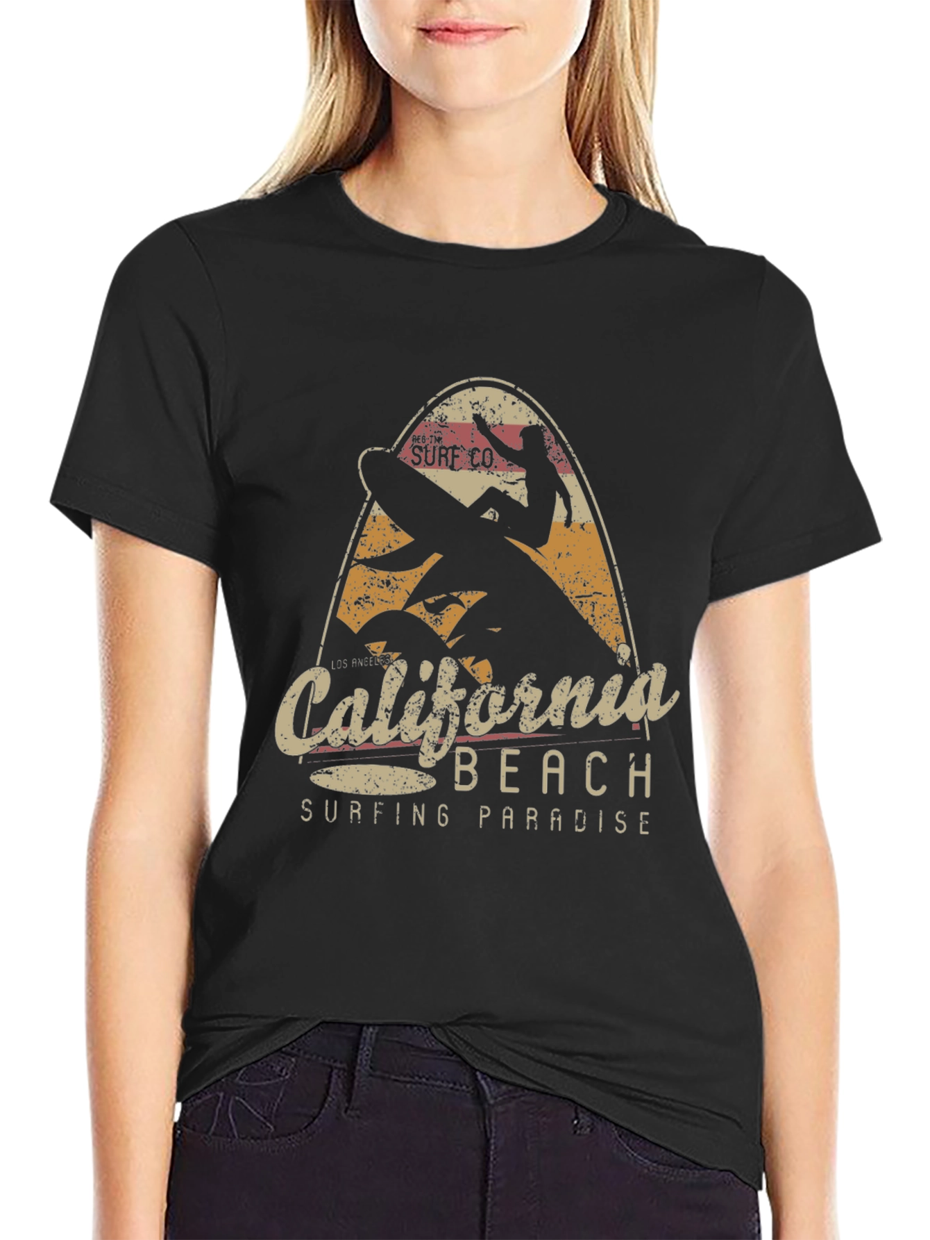 California Beach Surfing T-Shirt