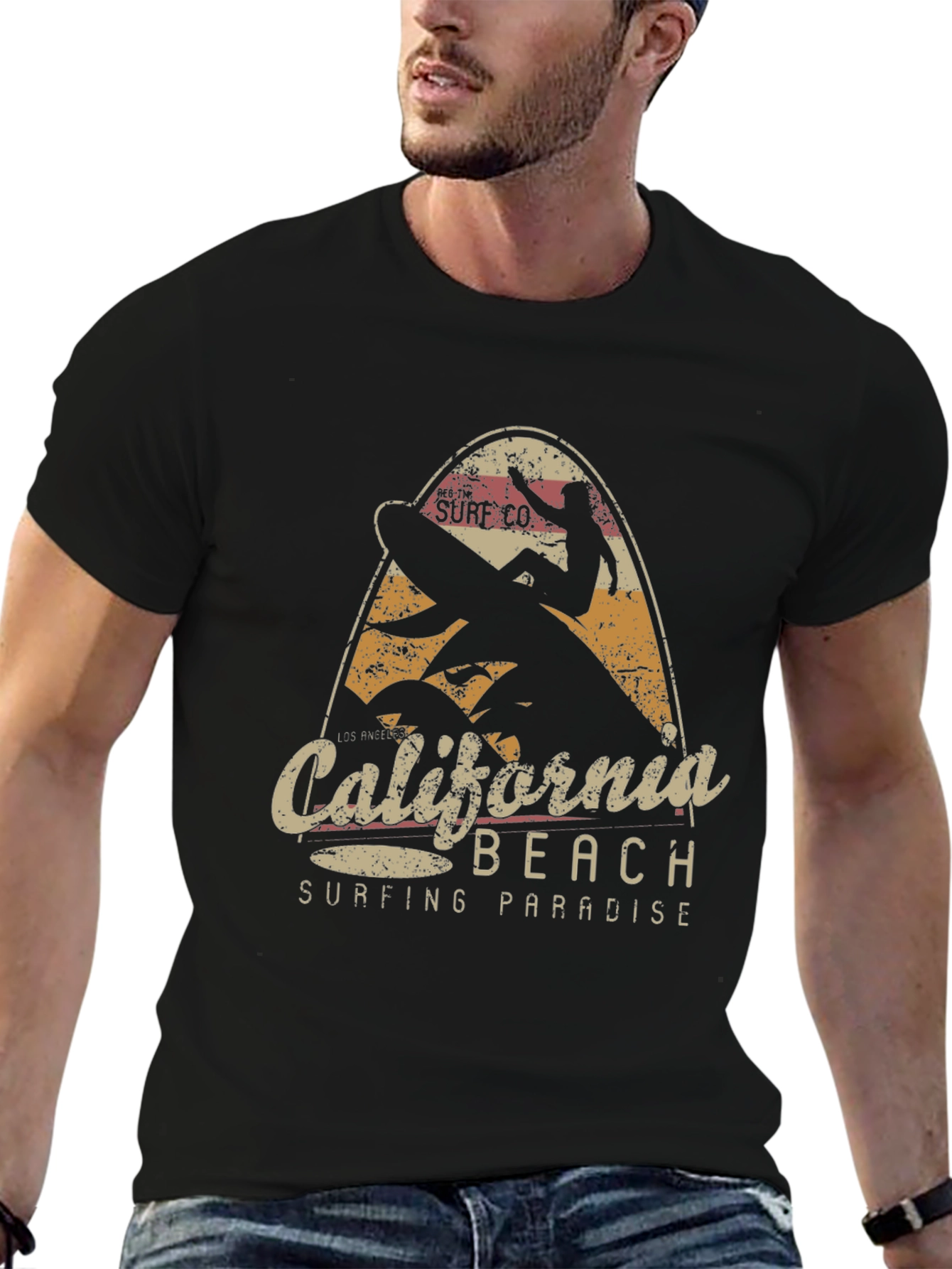 California Beach Surfing T-Shirt