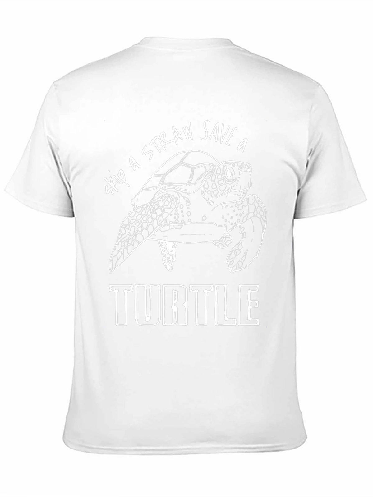 Skip a Straw Save a Turtle Graphic T-Shirt