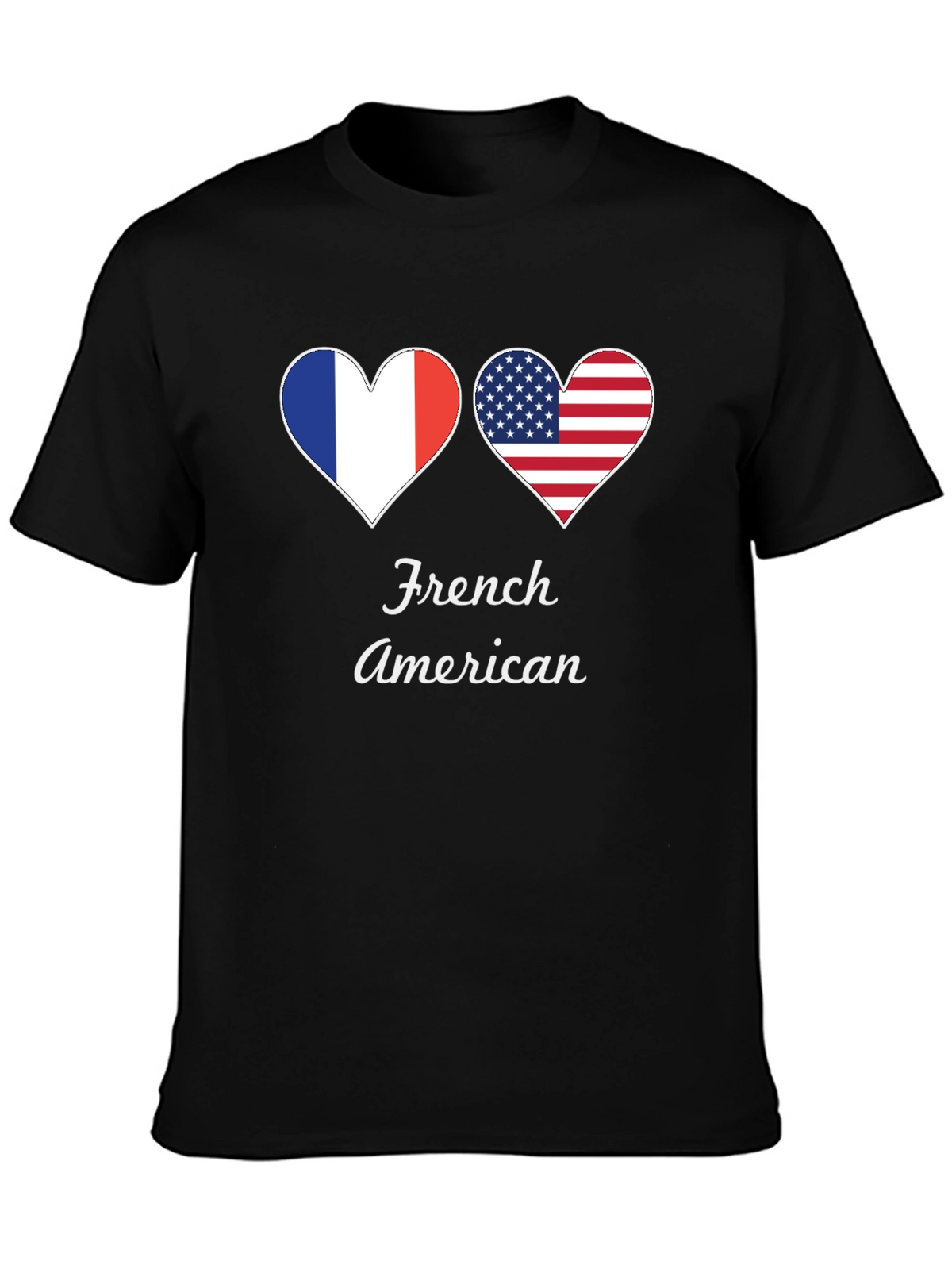French American Heart Flag T-Shirt