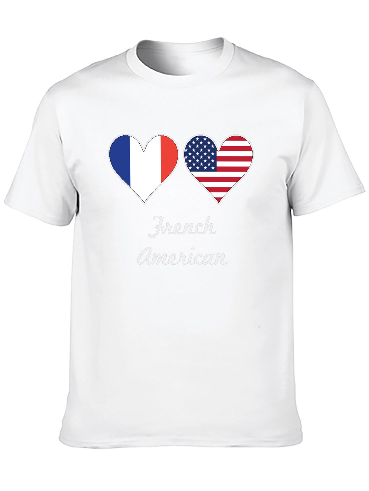 French American Heart Flag T-Shirt