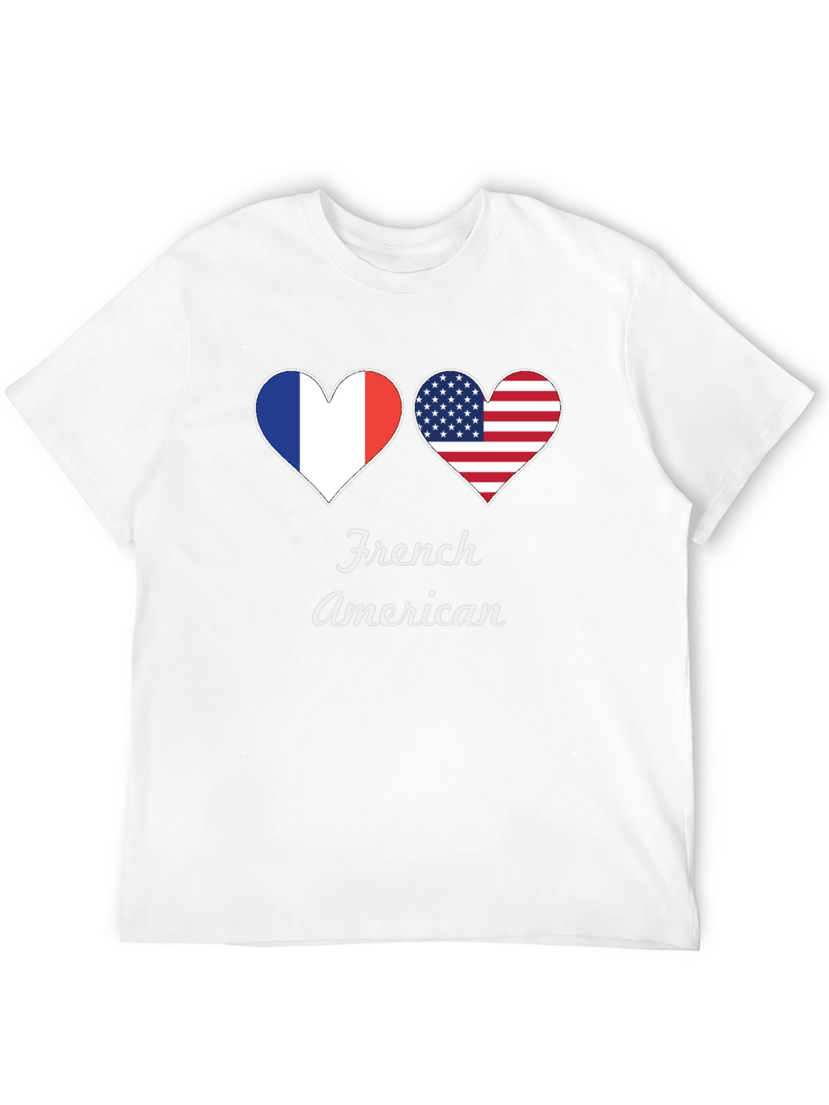 French American Heart Flag T-Shirt