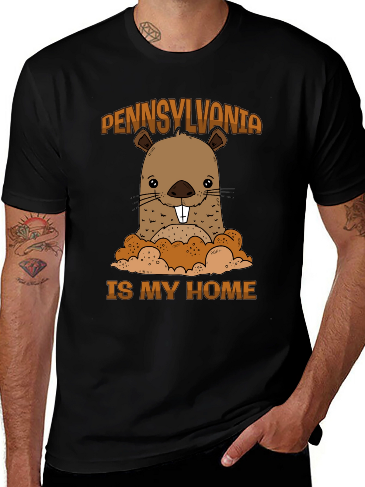 Pennsylvania Groundhog Graphic Tee